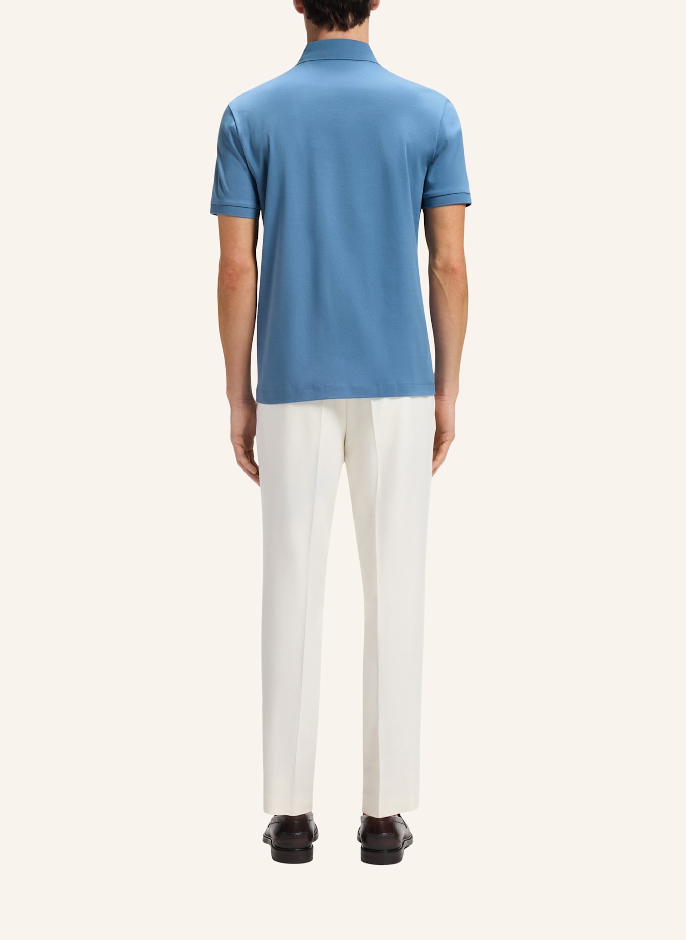 BOSS Poloshirt L-PERRY 14 Regular Fit: BLAU