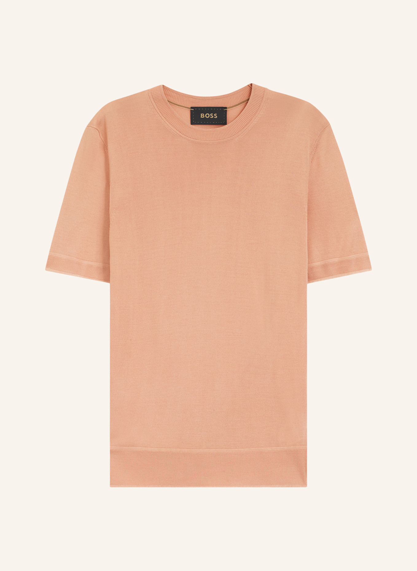BOSS Pullover L-NOTTANO Regular Fit: HELLROT