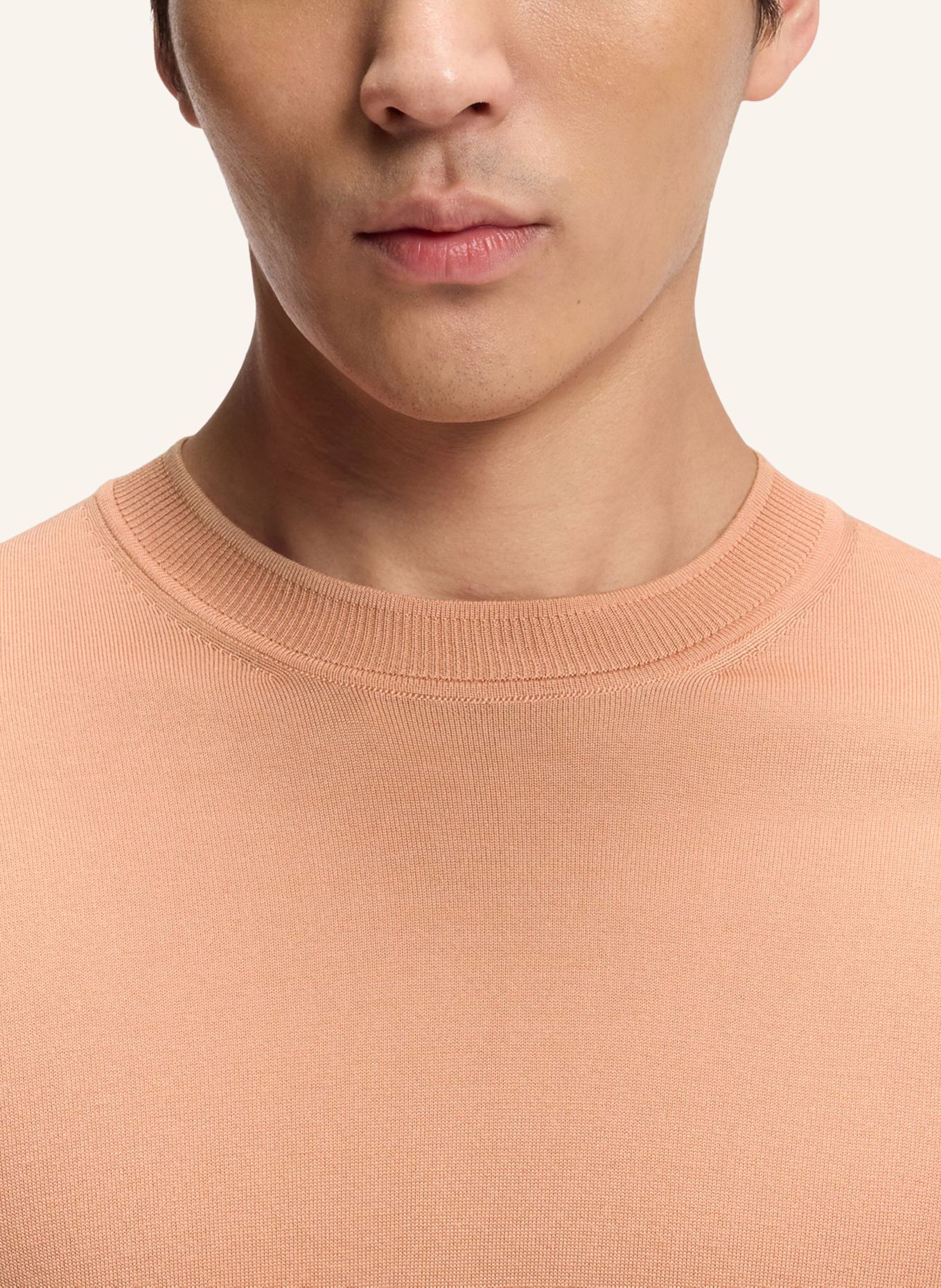 BOSS Pullover L-NOTTANO Regular Fit: HELLROT