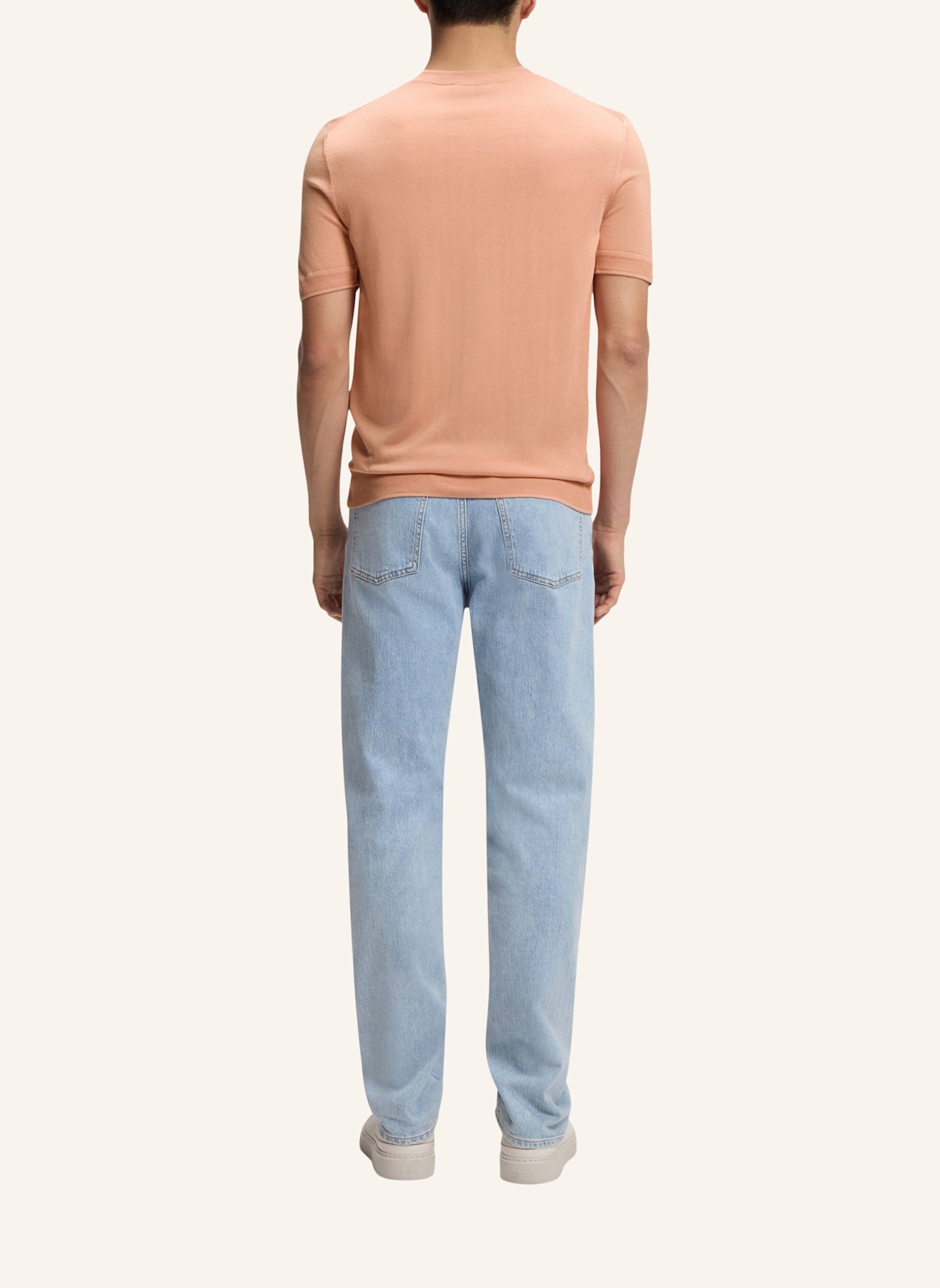 BOSS Pullover L-NOTTANO Regular Fit: HELLROT