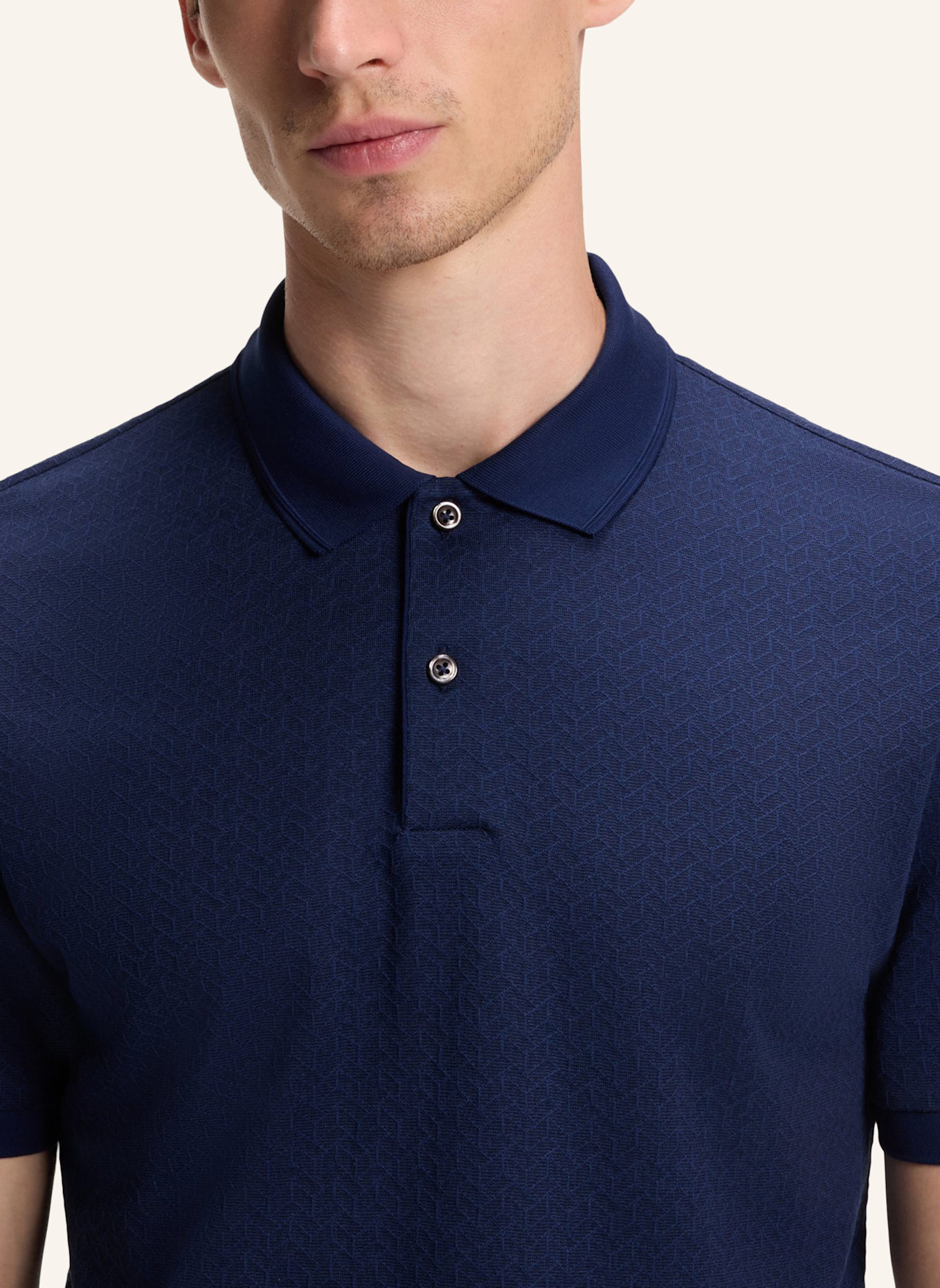 BOSS Poloshirt L-PERRY 141 Regular Fit: BLAU