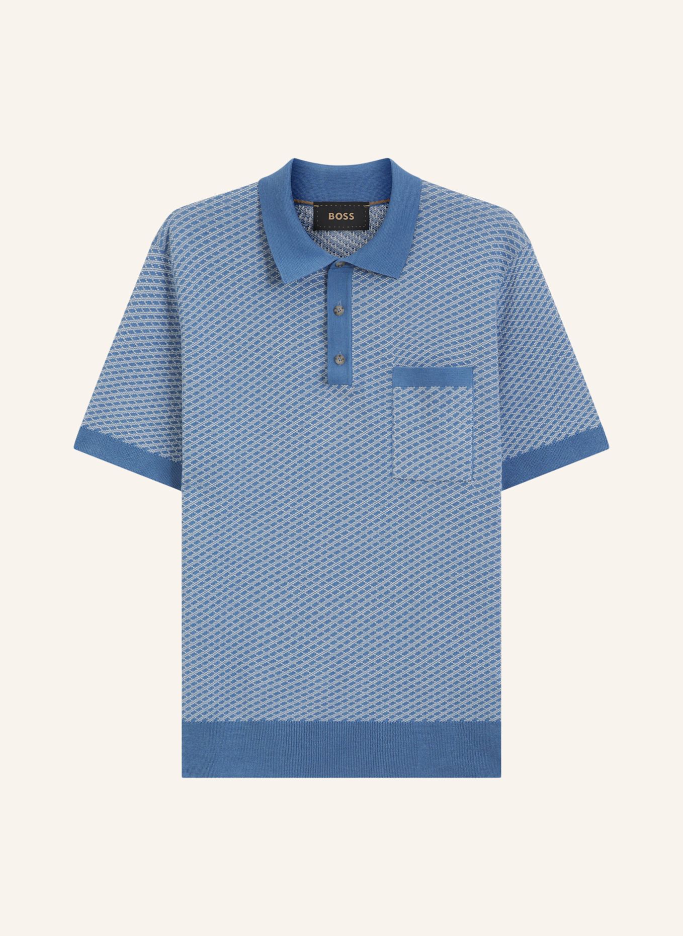 BOSS Pullover L-LOMATO Regular Fit: BLAU