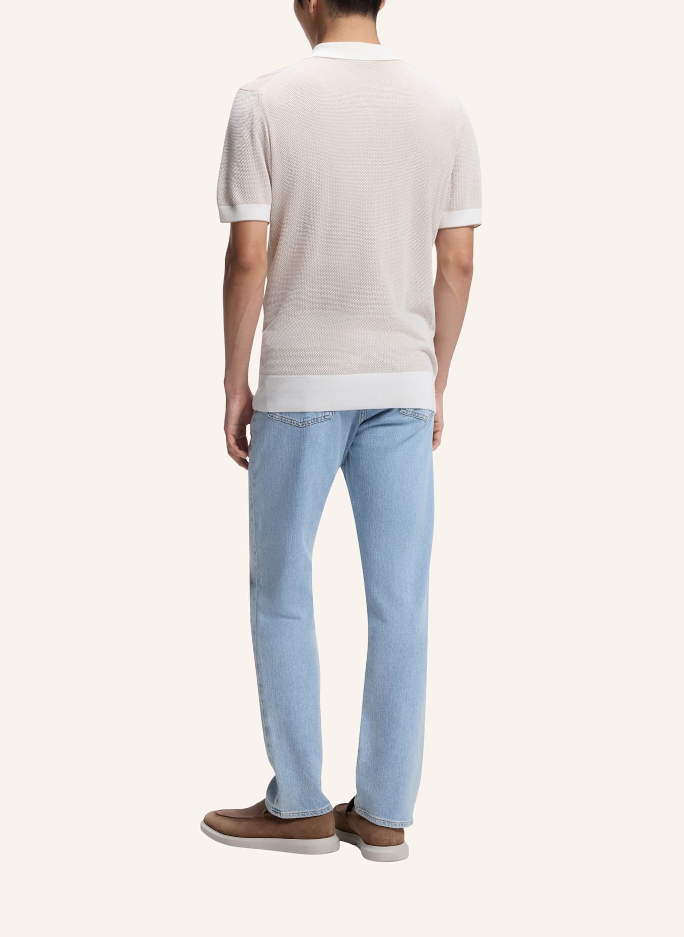 BOSS Pullover L-NALDO Regular Fit: WEISS