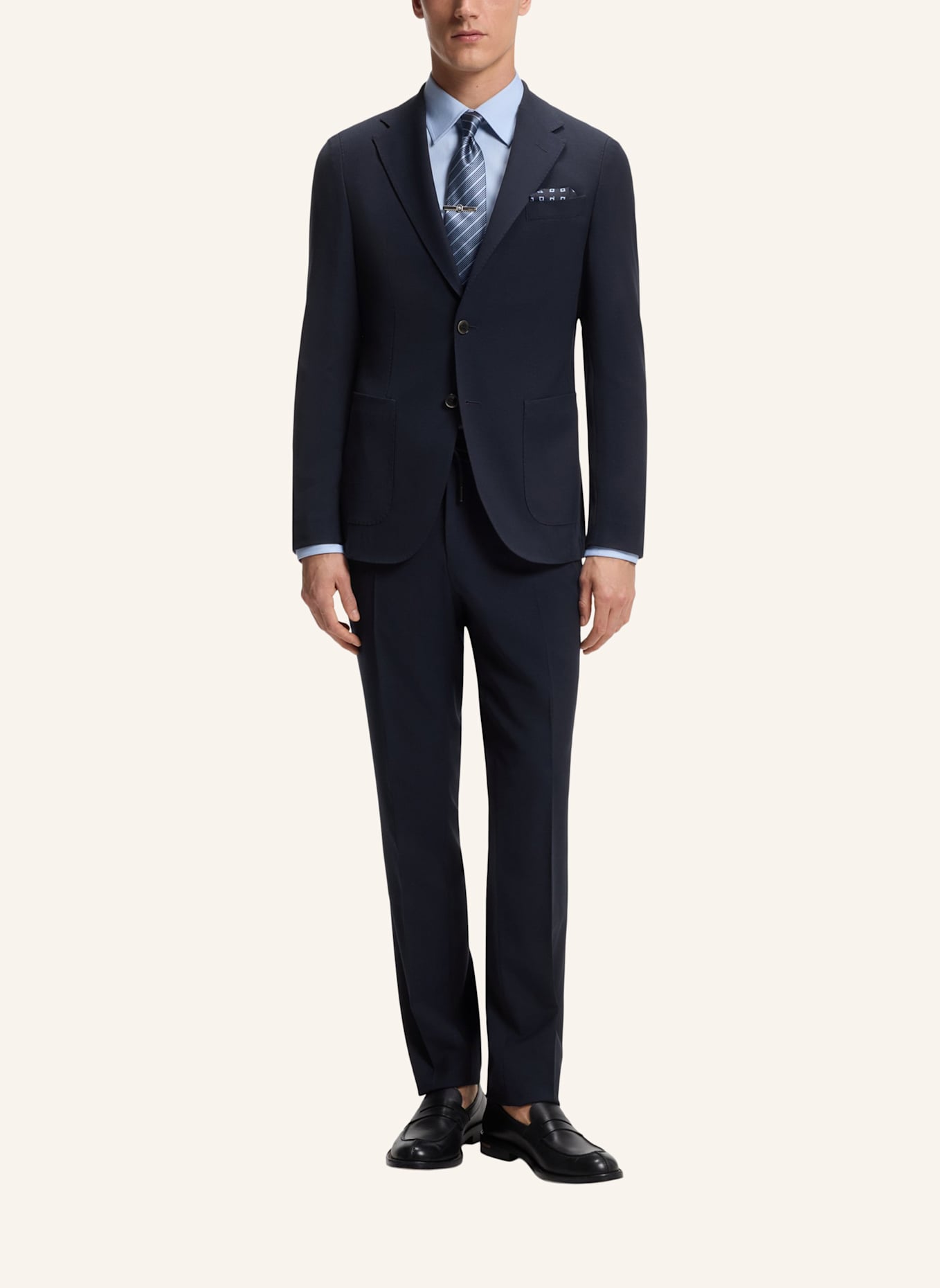 BOSS Business Hose L-GEE-DS-LP-253 Slim Fit: DUNKELBLAU