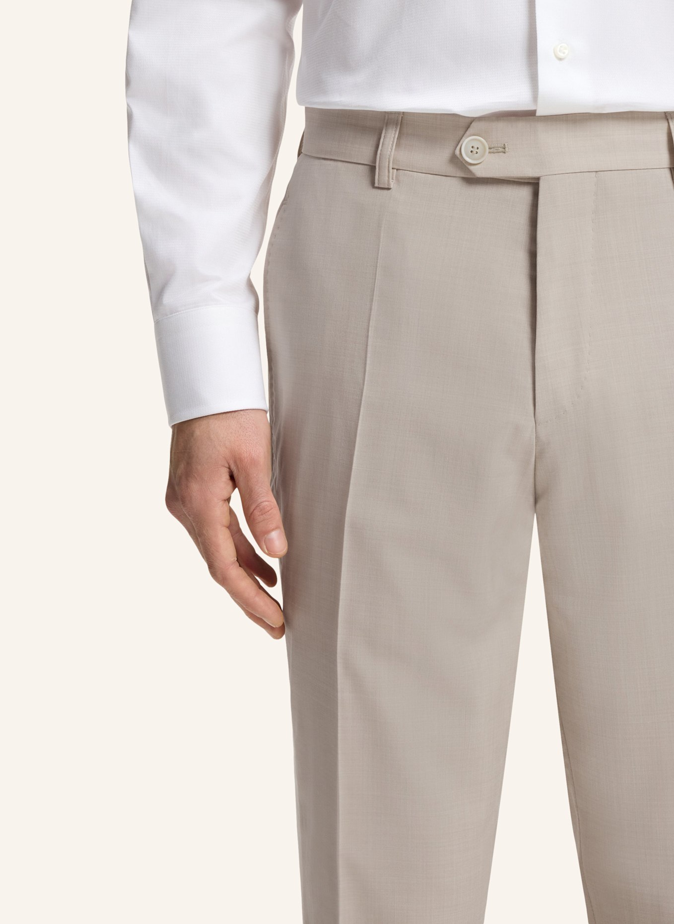 BOSS Business Hose L-PEET-FLAT-253 Tapered Fit: BEIGE