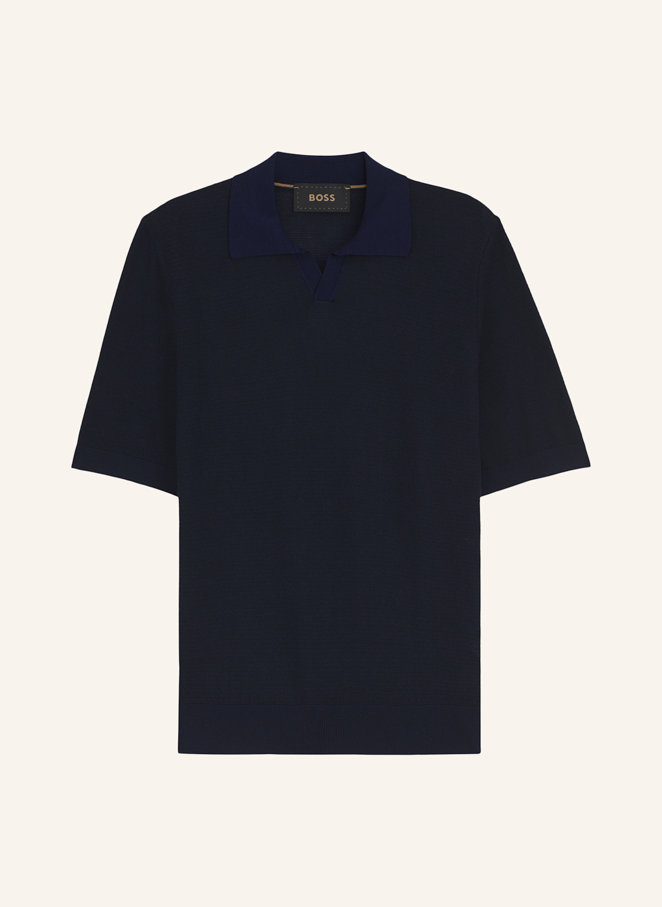 BOSS Pullover L-LANOSO Regular Fit: DUNKELBLAU