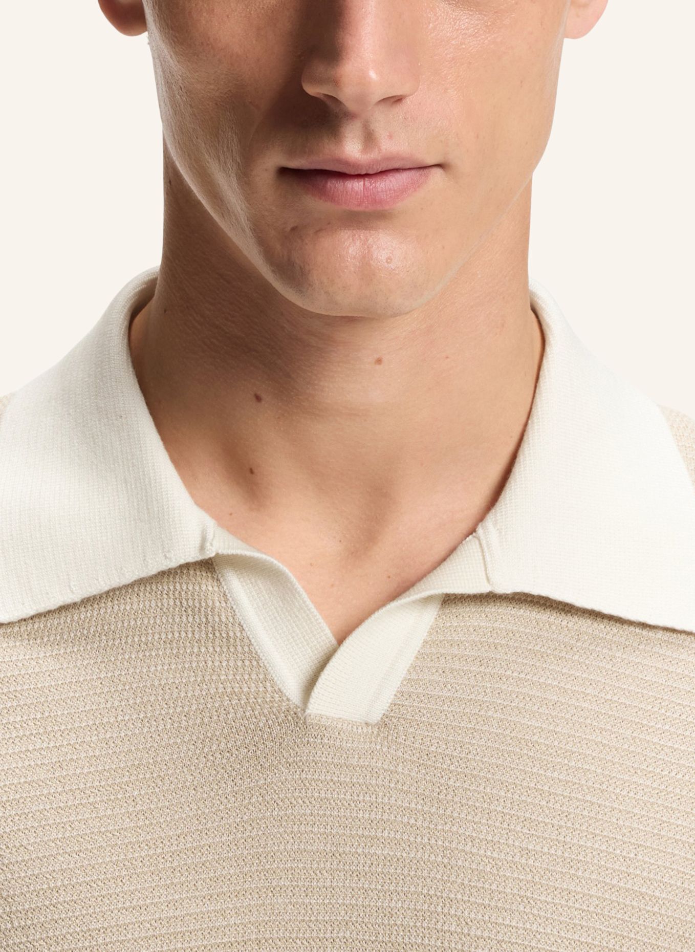 BOSS Pullover L-LANOSO Regular Fit: BEIGE