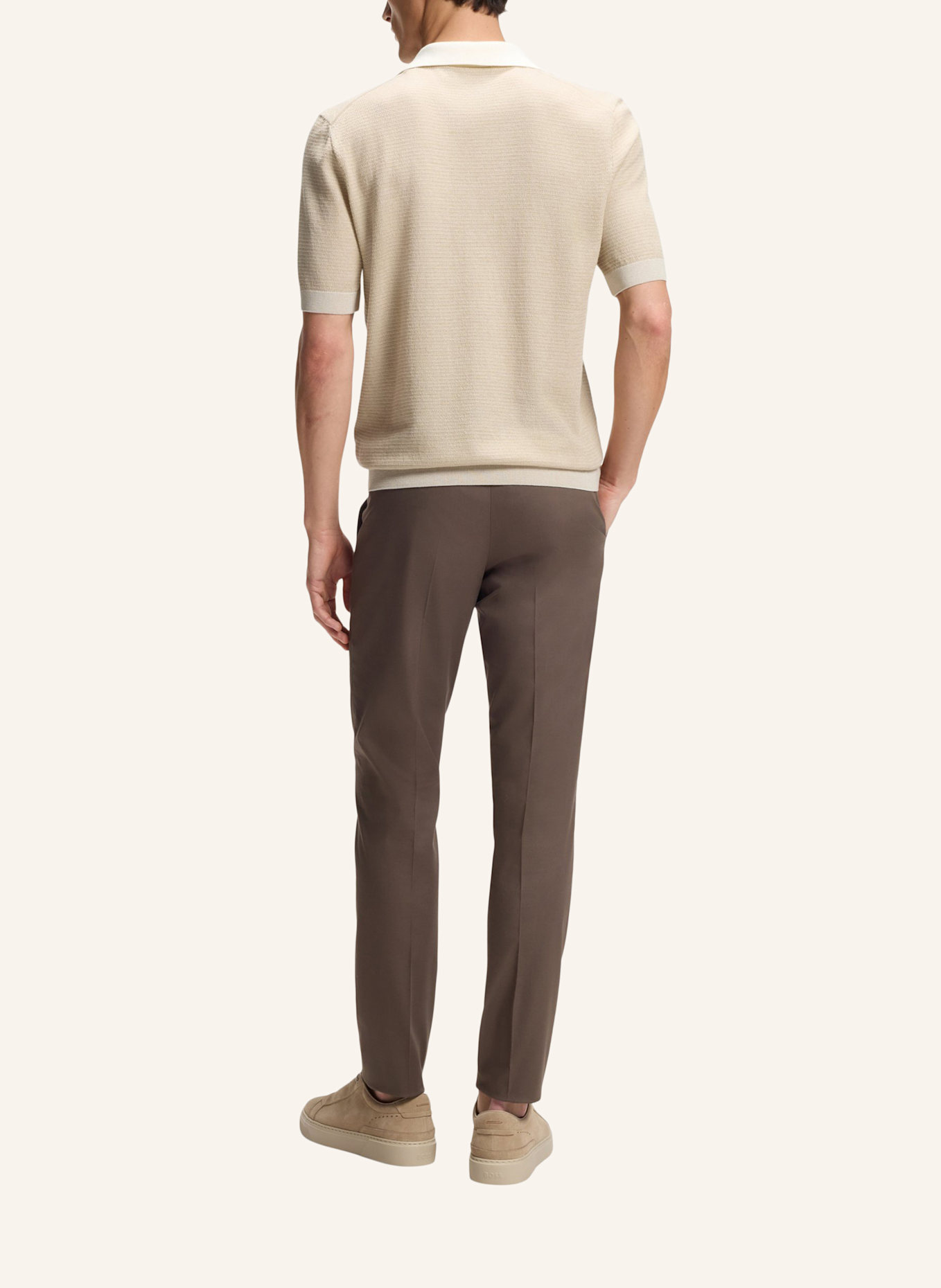 BOSS Pullover L-LANOSO Regular Fit: BEIGE