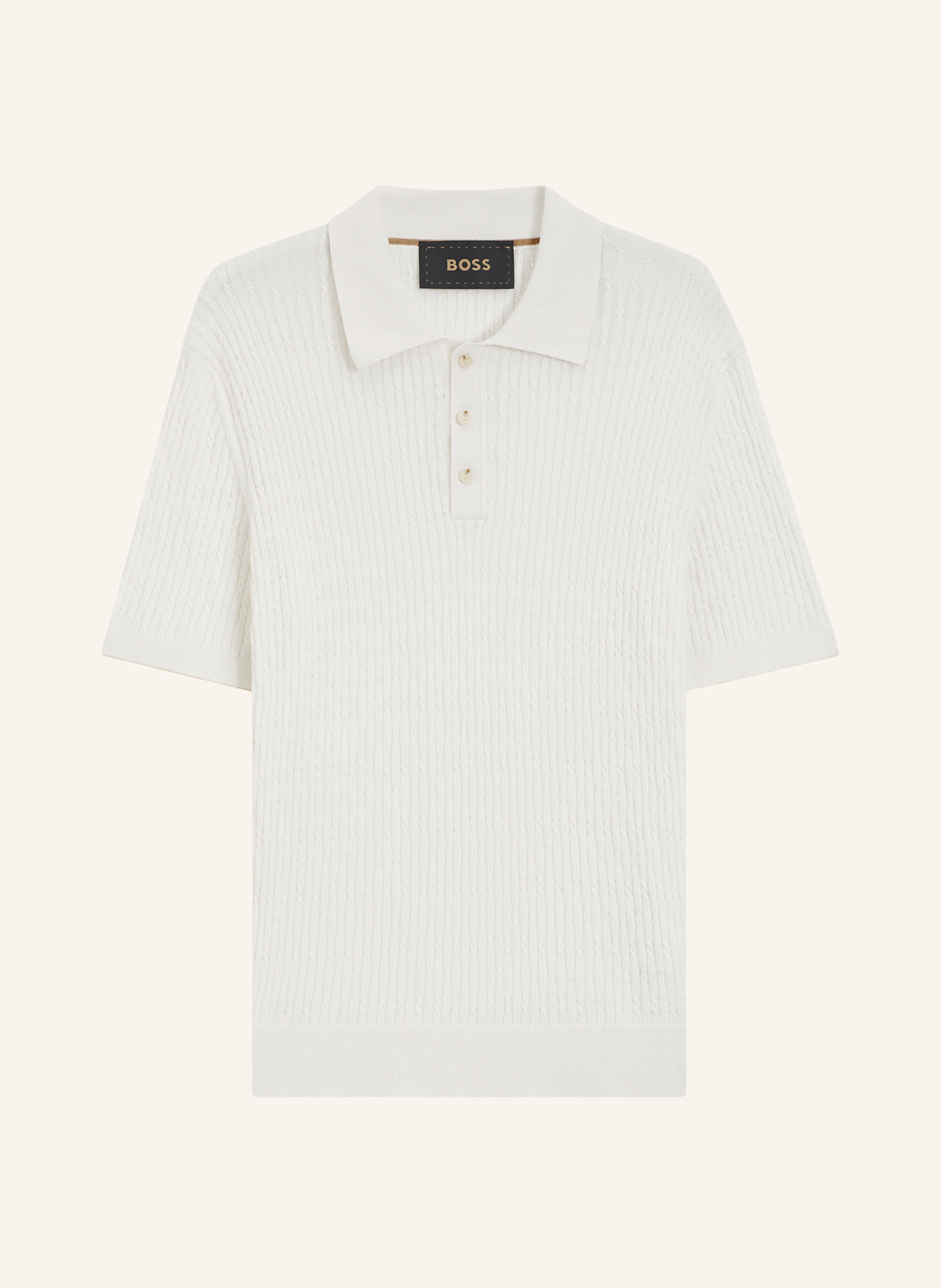 BOSS Pullover L-LUCIANO Regular Fit: WEISS