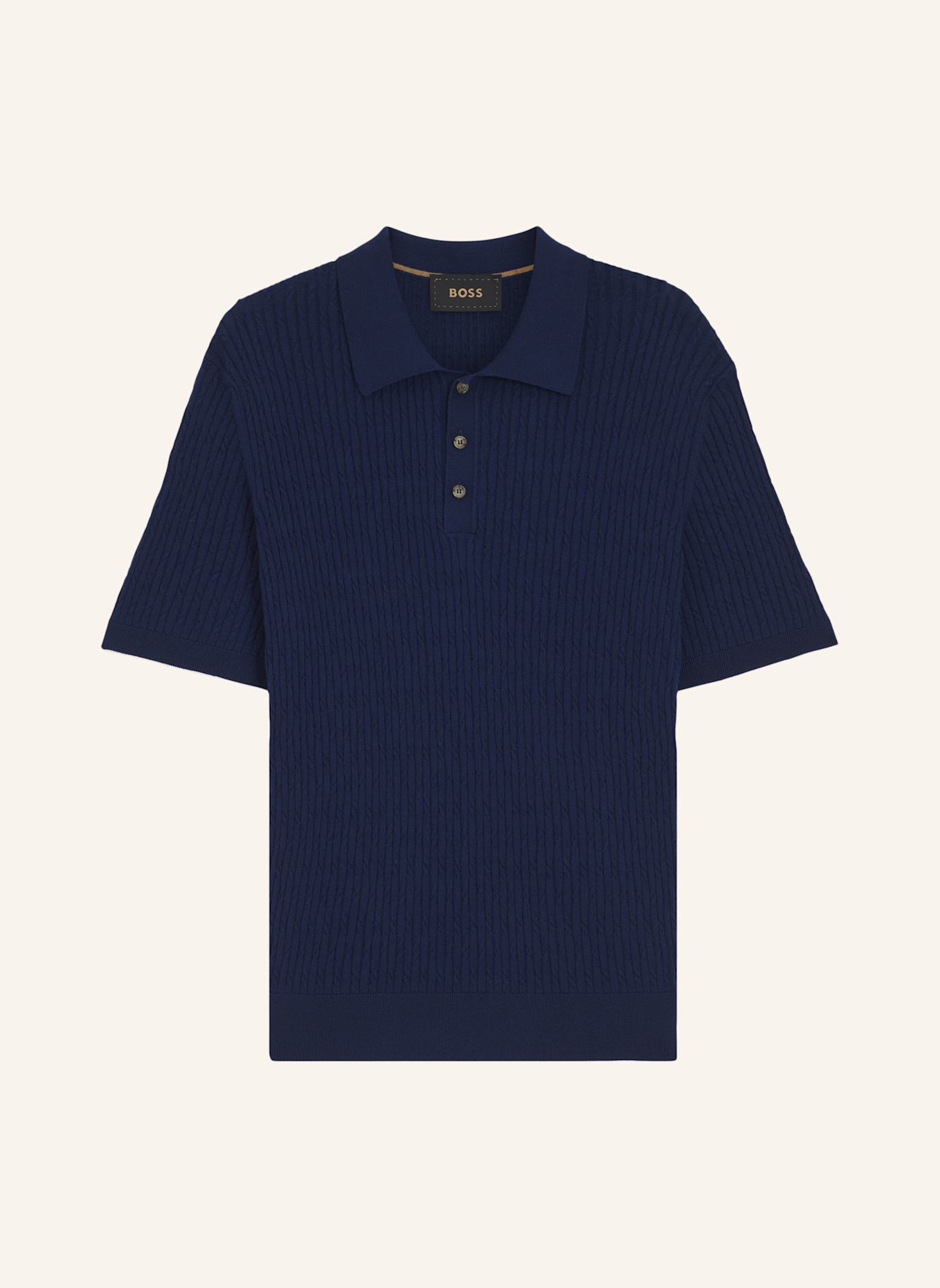 BOSS Pullover L-LUCIANO Regular Fit: BLAU