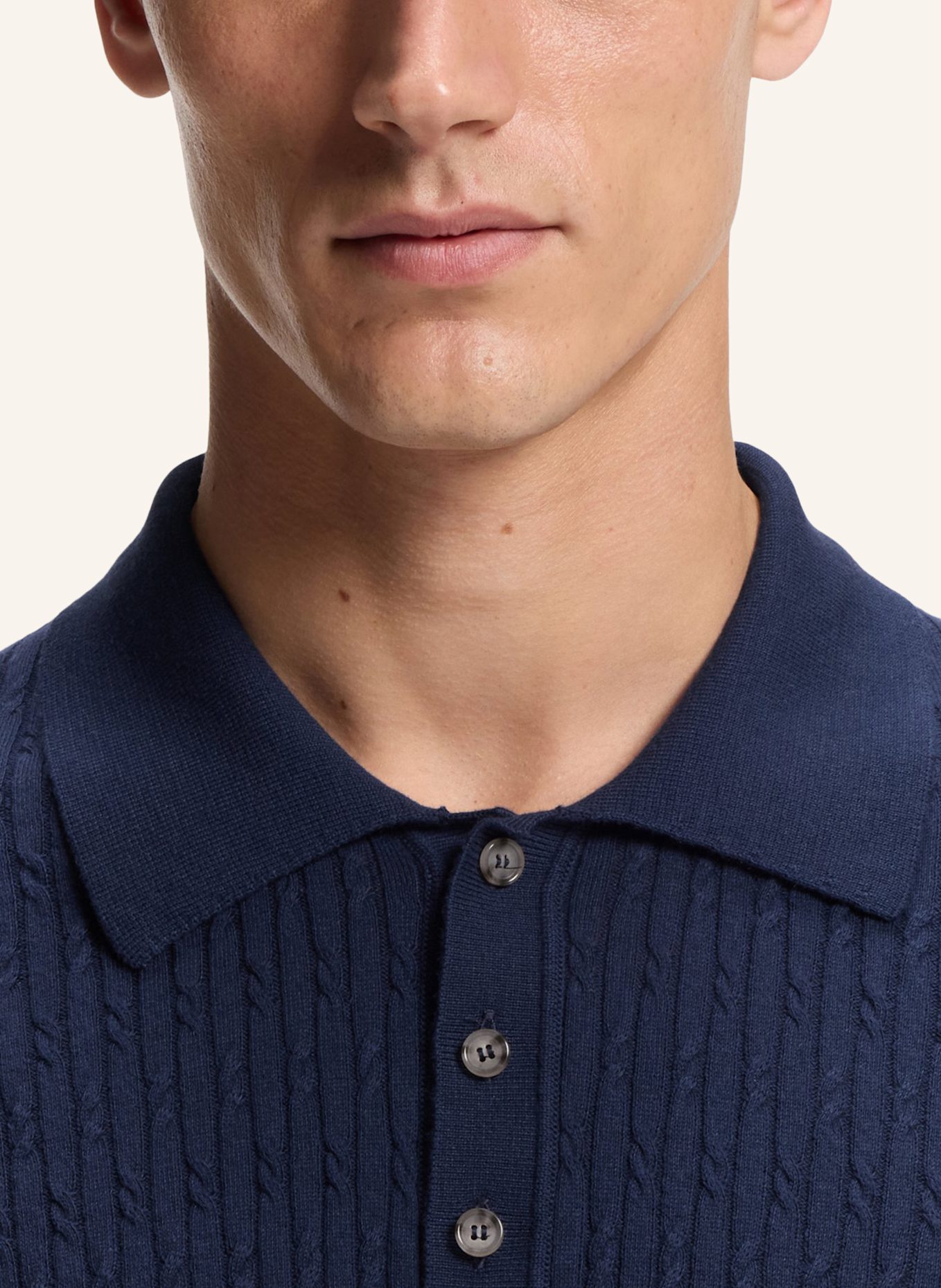 BOSS Pullover L-LUCIANO Regular Fit: BLAU