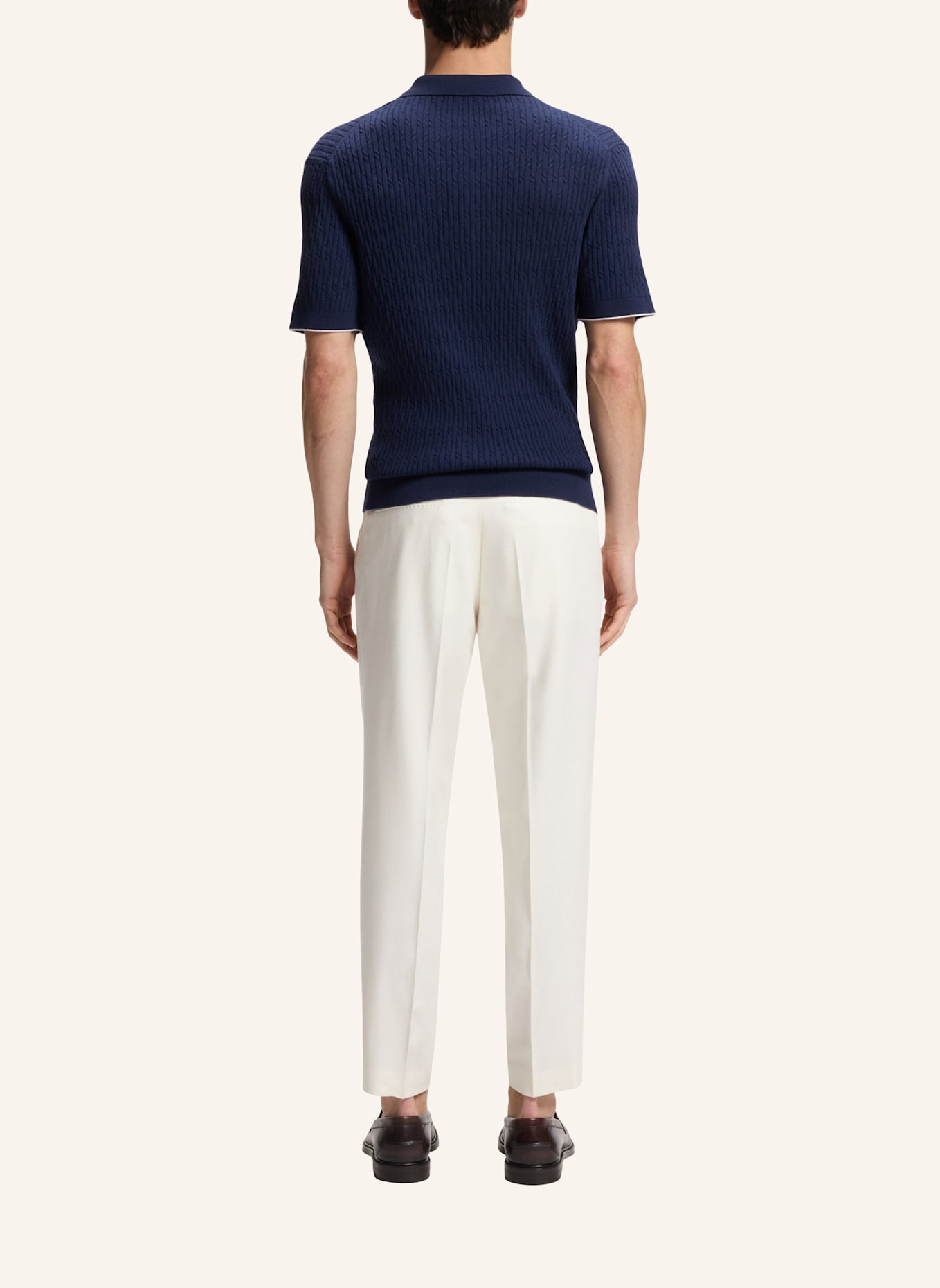 BOSS Pullover L-LUCIANO Regular Fit: BLAU