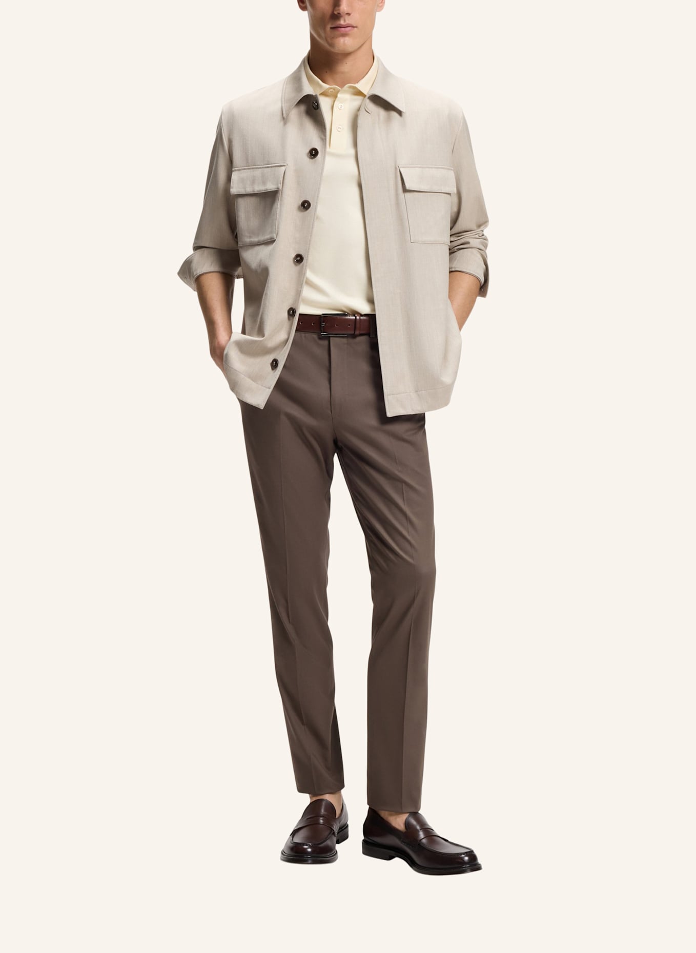 BOSS Poloshirt L-PERRY 14 Regular Fit: HELLGELB