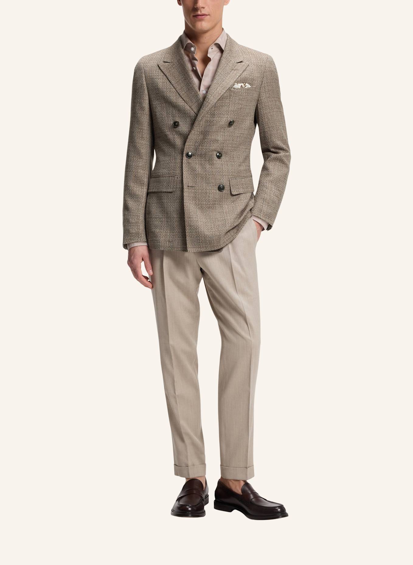 BOSS Blazer L-JEFF-DB-HL-262 Regular Fit: BRAUN