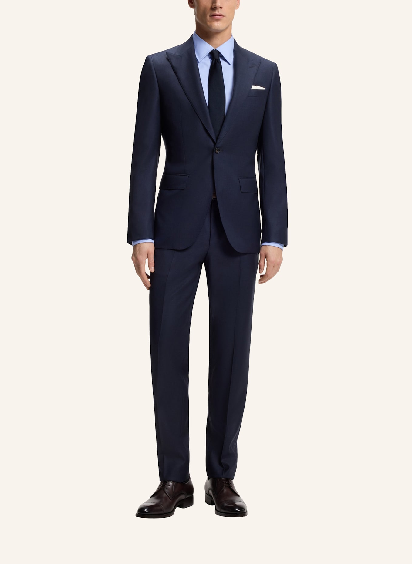 BOSS Business Hemd L-HAYS-KENT-C1-243 Slim Fit: HELLBLAU