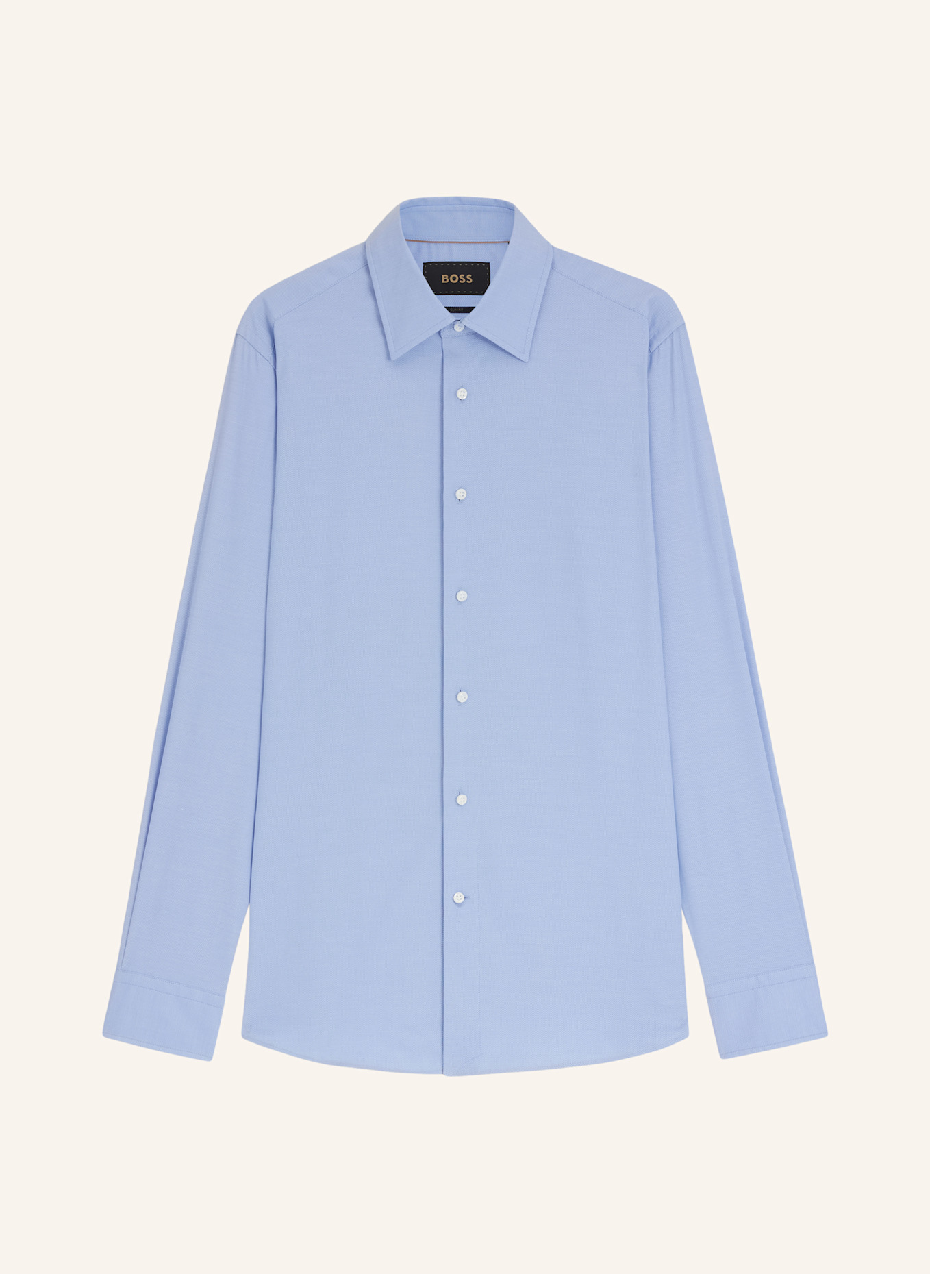 BOSS Business Hemd L-HAYS-KENT-C1-243 Slim Fit: HELLBLAU