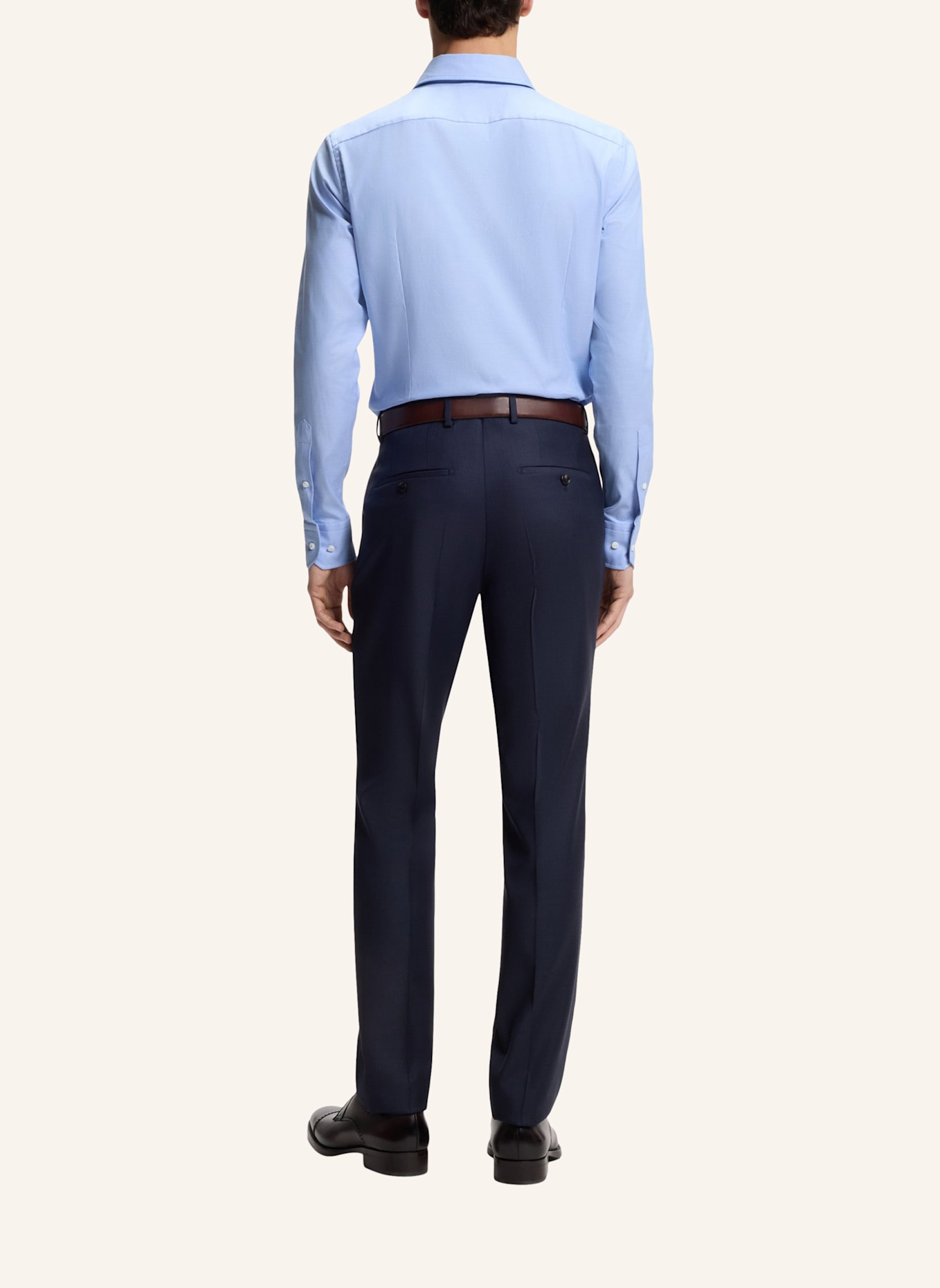 BOSS Business Hemd L-HAYS-KENT-C1-243 Slim Fit: HELLBLAU