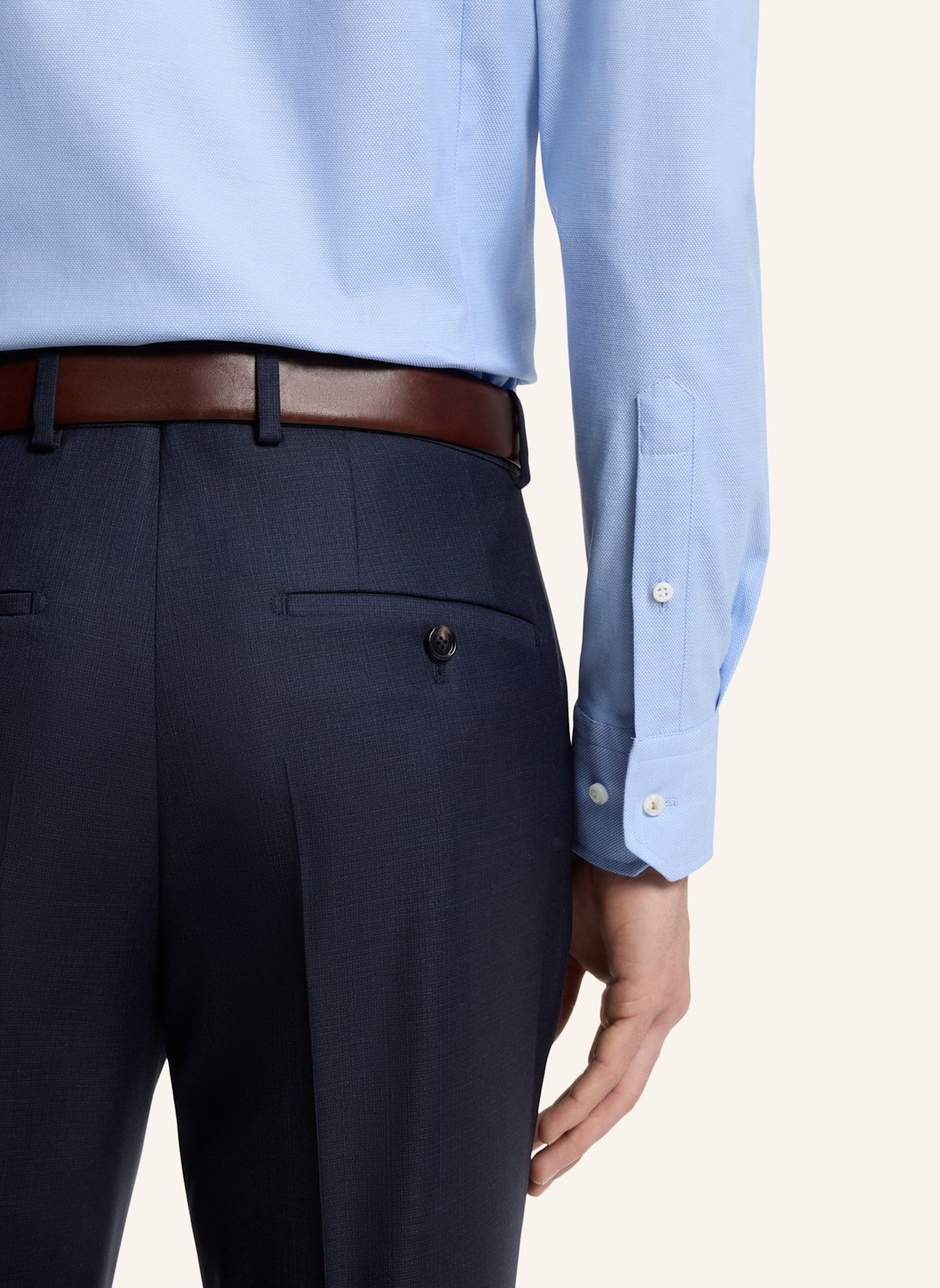 BOSS Business Hemd L-HAYS-KENT-C1-243 Slim Fit: HELLBLAU
