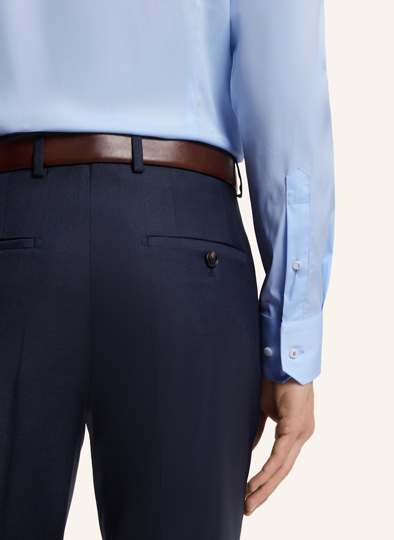 BOSS Business Hemd L-HAYS-KENT-C1-243 Slim Fit: HELLBLAU
