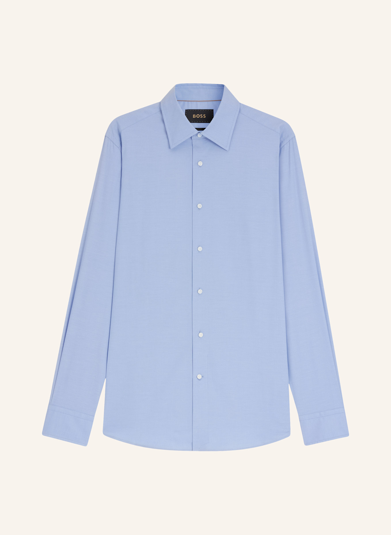 BOSS Business Hemd L-HAYS-KENT-C1-243 Slim Fit: HELLBLAU