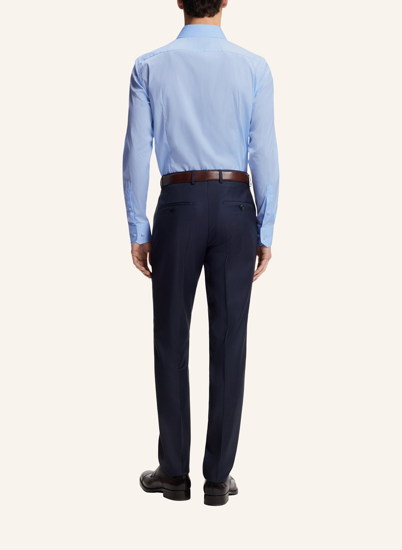 BOSS Business Hemd L-HAYS-KENT-C1-243 Slim Fit: HELLBLAU