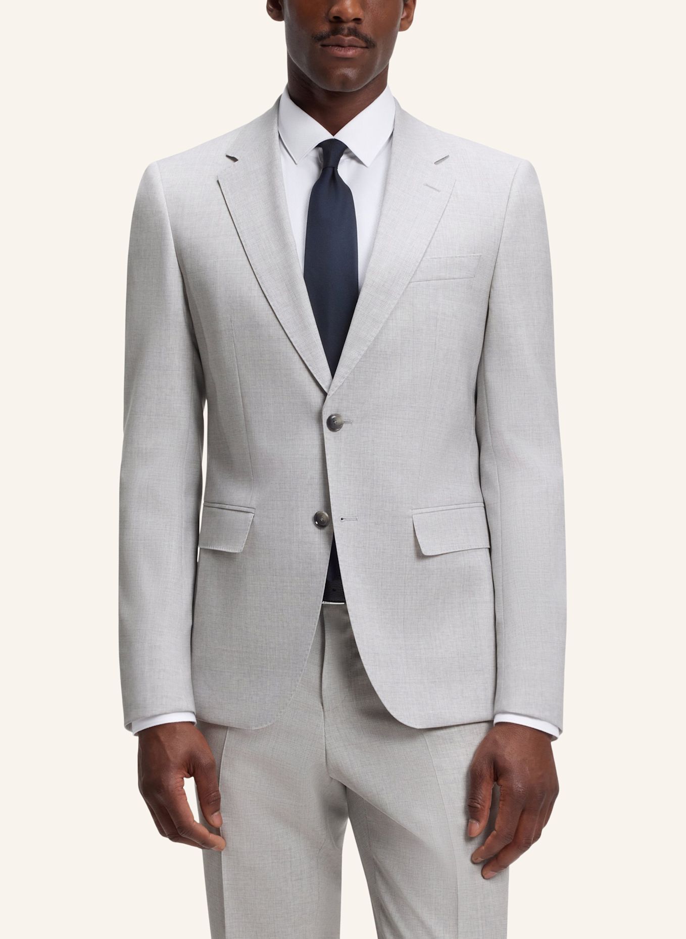 BOSS Anzug H-HUGE-2PCS-263 Slim Fit: GRAU