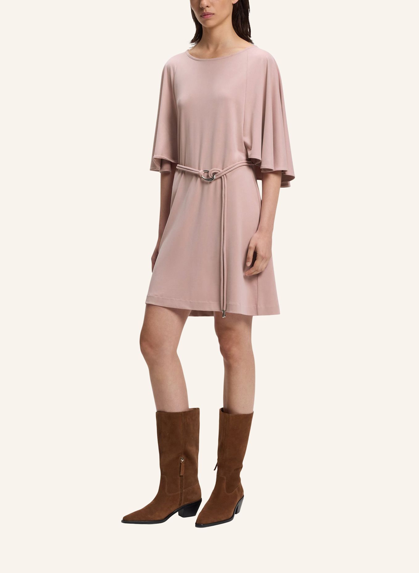 BOSS Jersey Dresses C_ECARLY Regular Fit: PINK