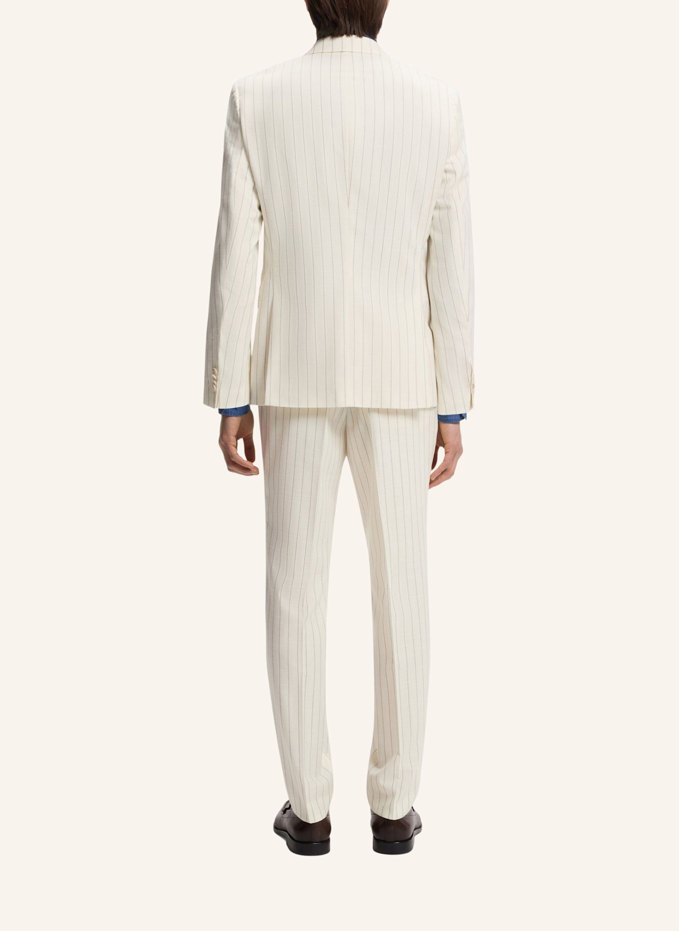 BOSS Anzug H-HUGE-2PCS-263 Slim Fit: WEISS