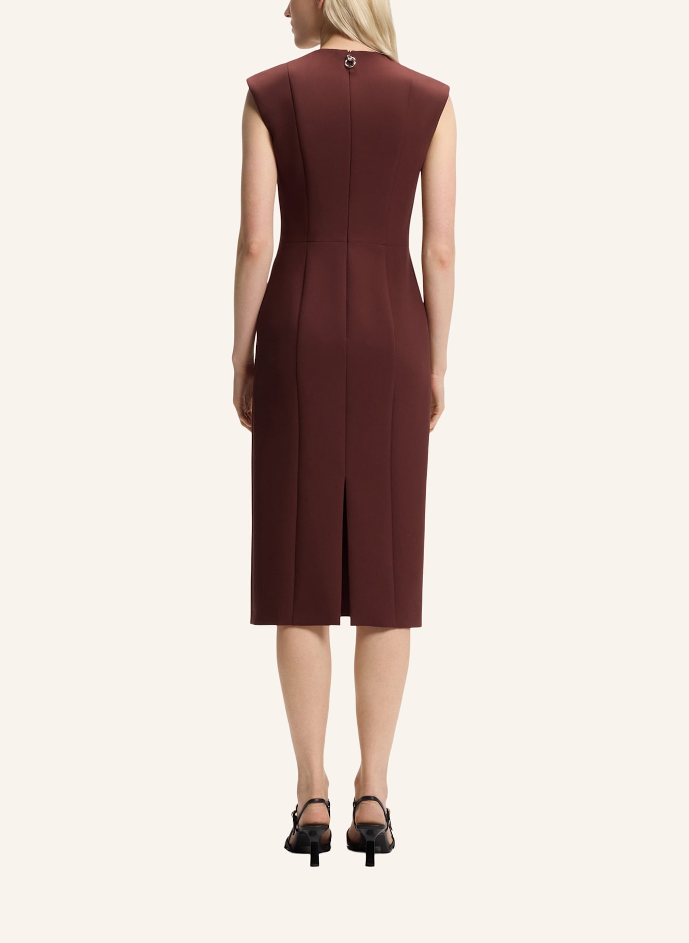 HUGO Business Kleid KATANIA Slim Fit: BRAUN