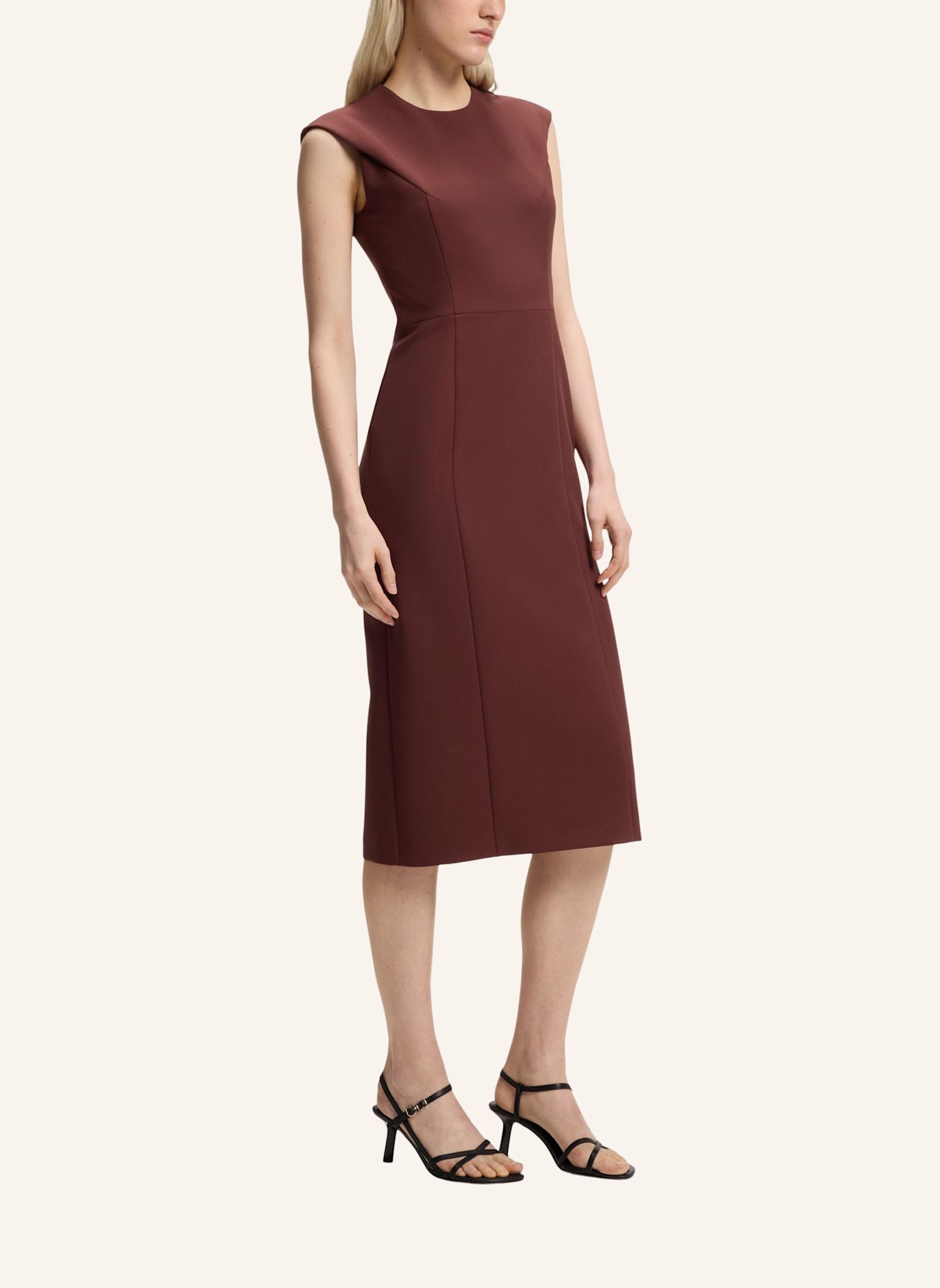 HUGO Dress KATANIA Slim Fit: BRAUN