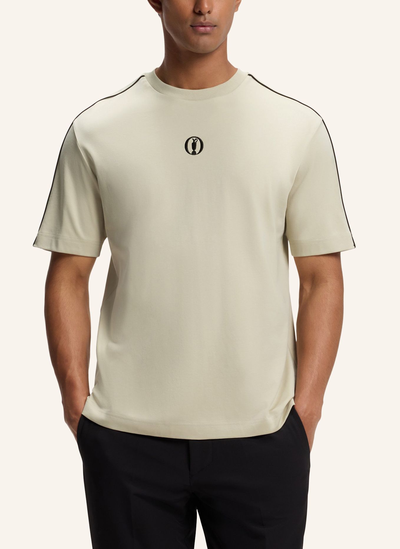 BOSS T-Shirt TS_THE_OPEN-26 Regular Fit: BEIGE