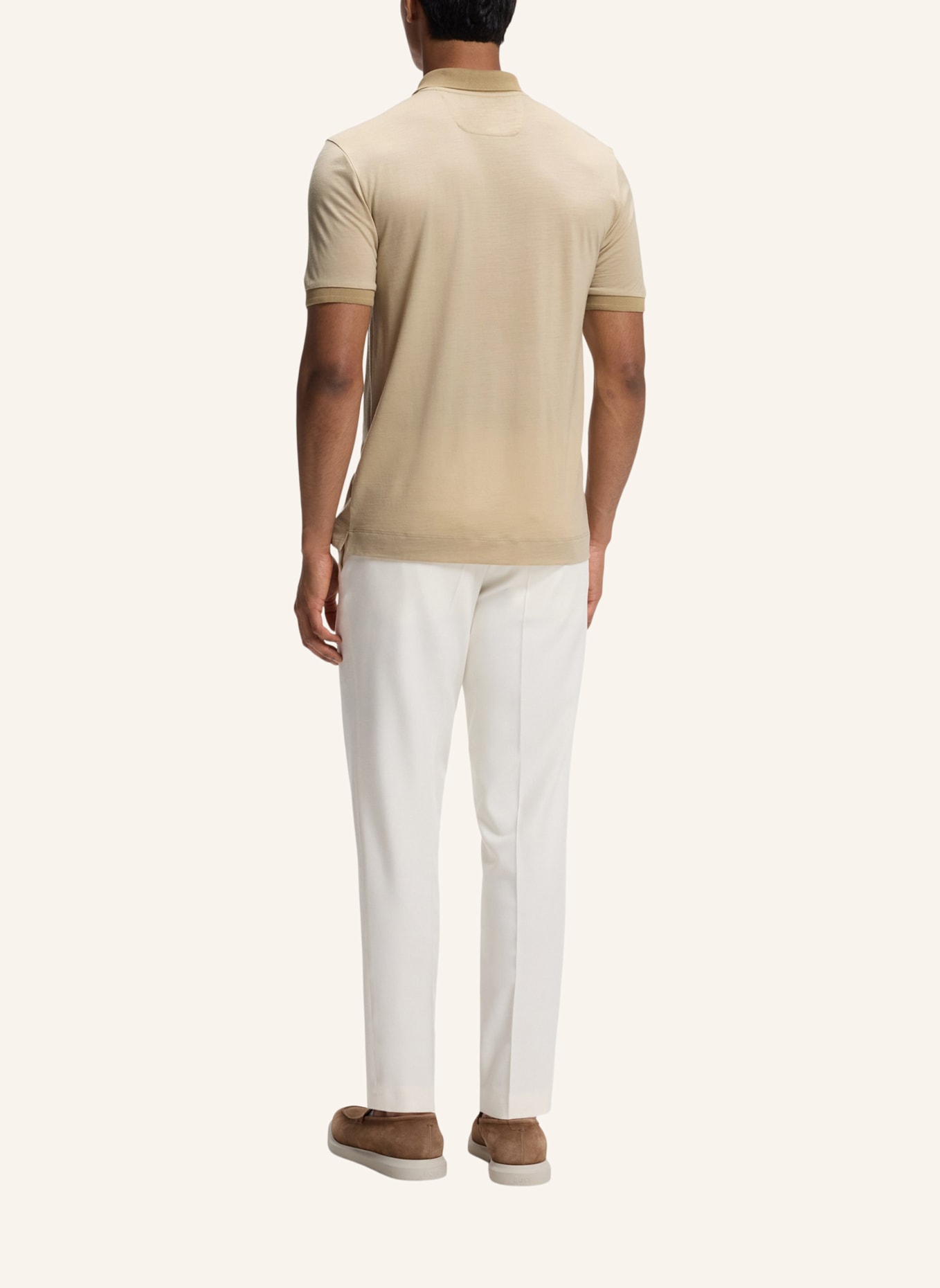 BOSS Polo L-PAYROT 137 Regular Fit: BEIGE
