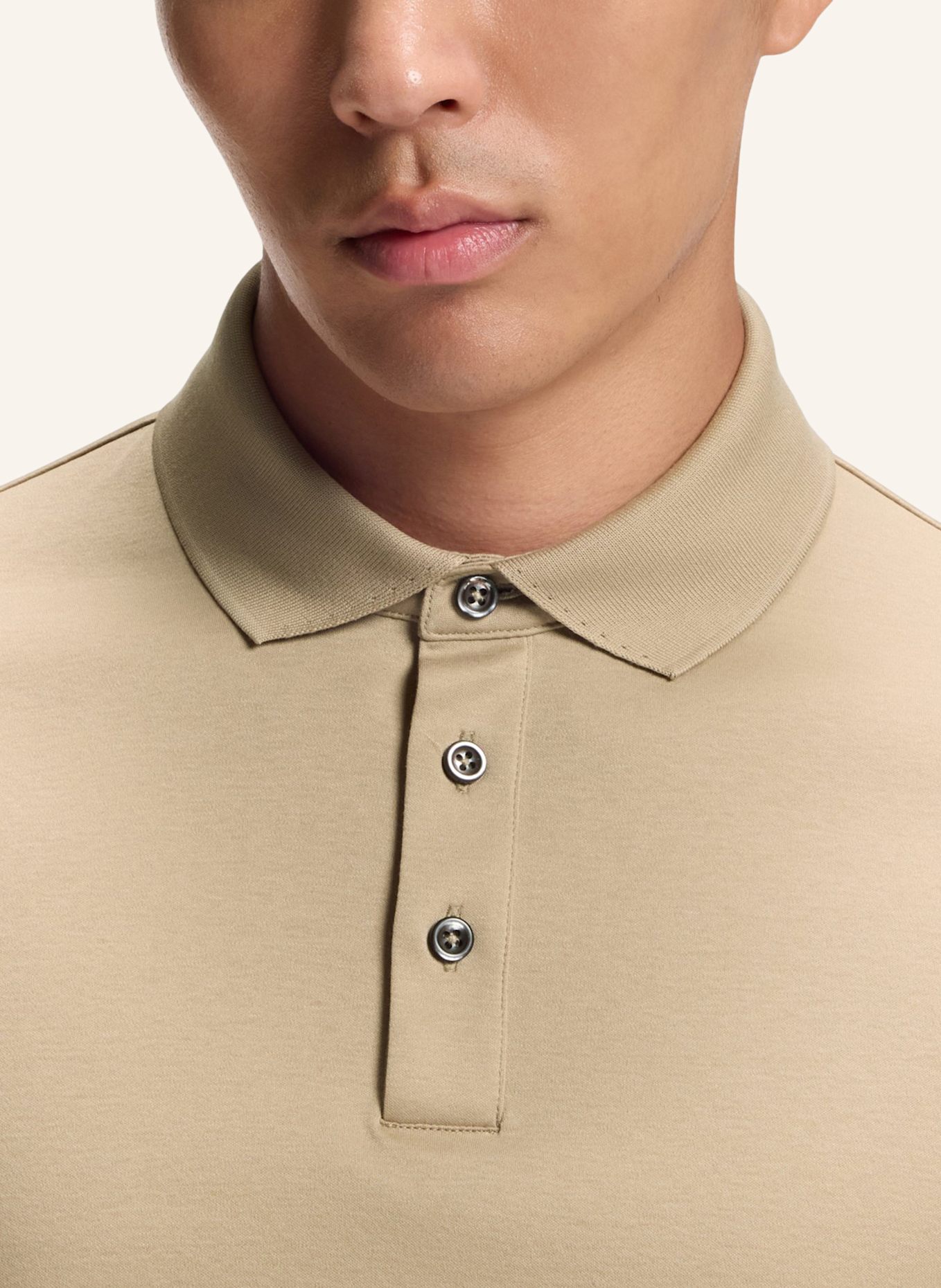 BOSS Polo L-PERRY 14 Regular Fit: BEIGE