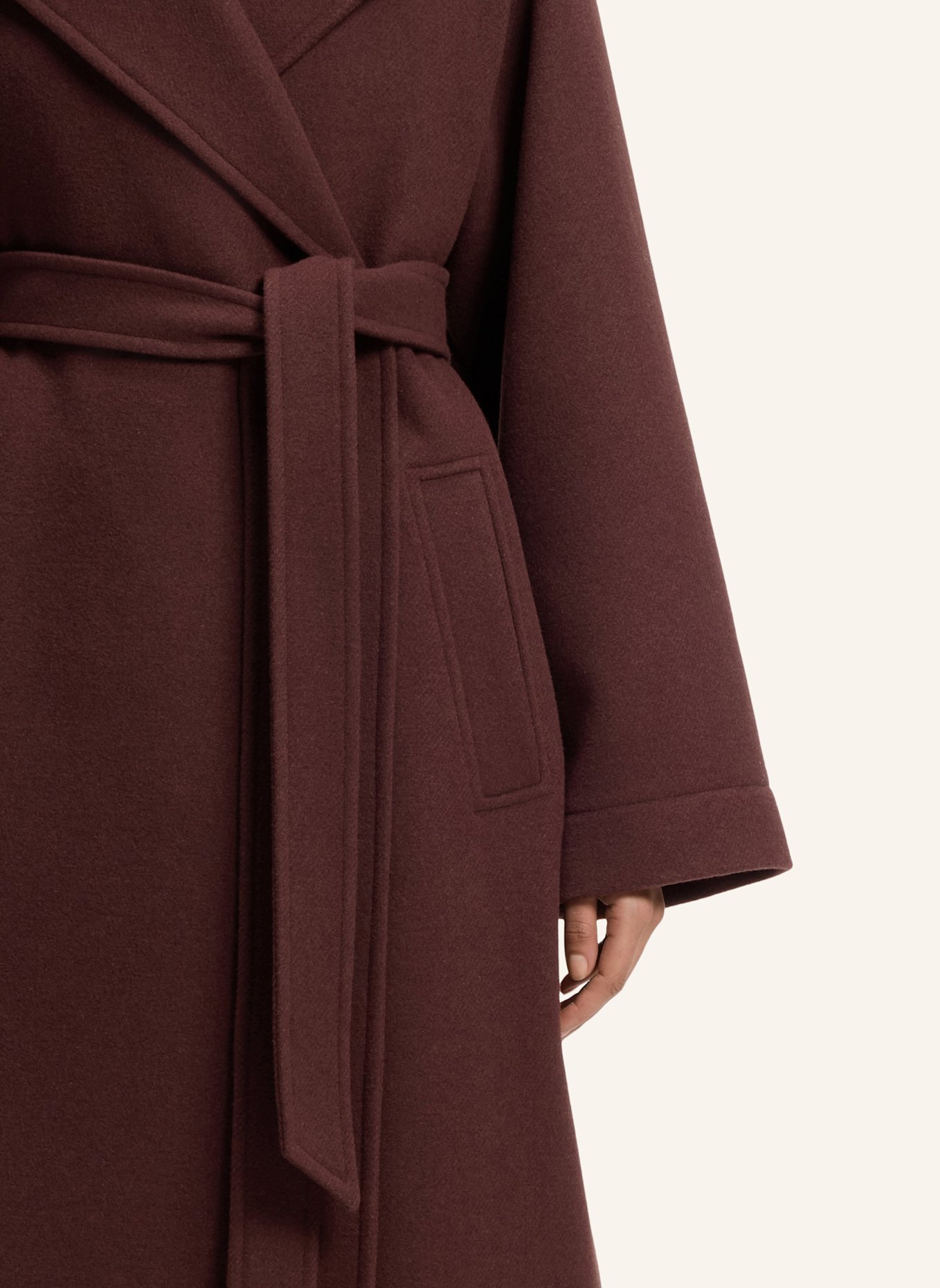 HUGO Klassischer Mantel MAKIRA-1 Oversize Fit: BRAUN
