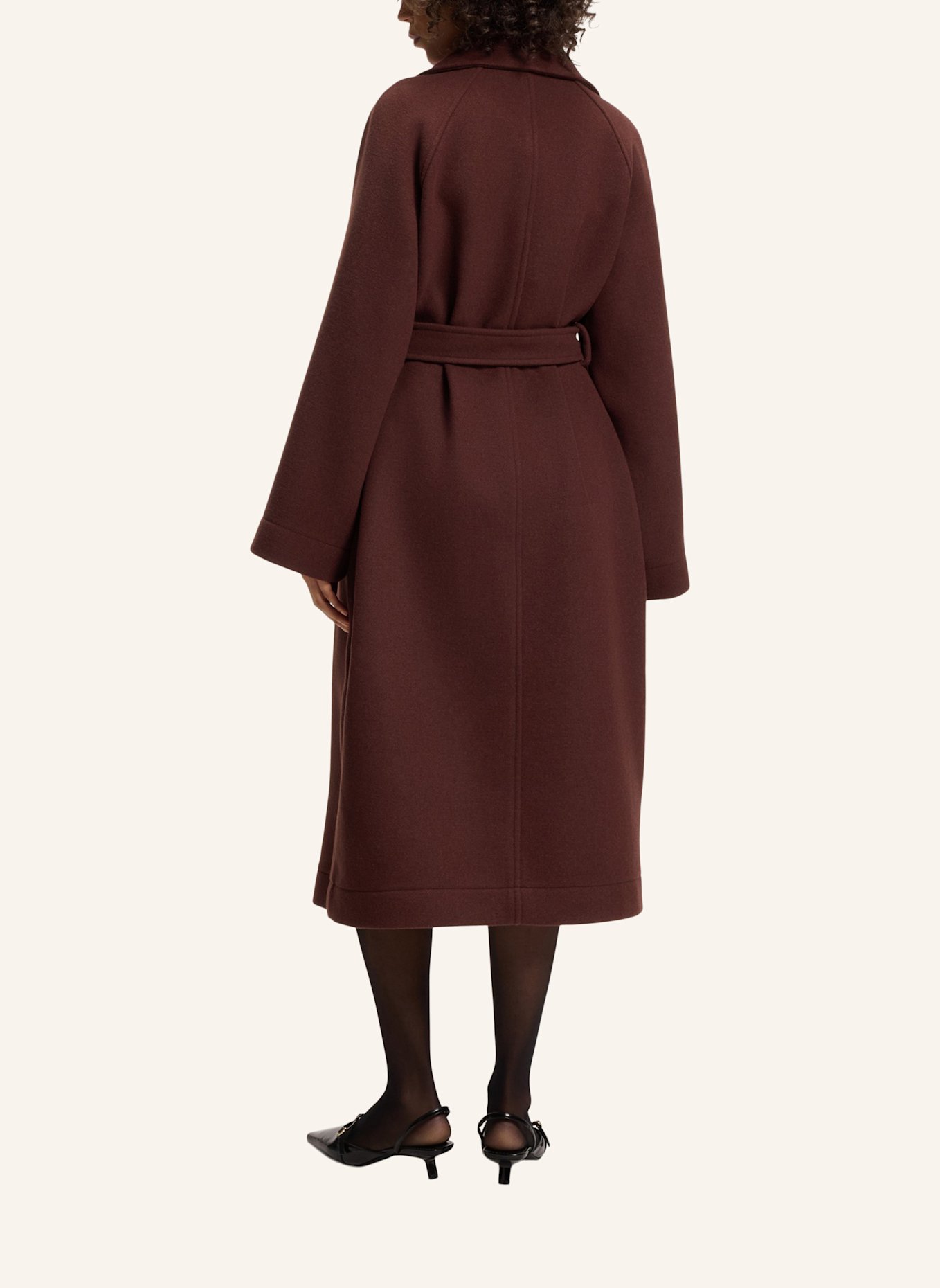 HUGO Klassischer Mantel MAKIRA-1 Oversize Fit: BRAUN