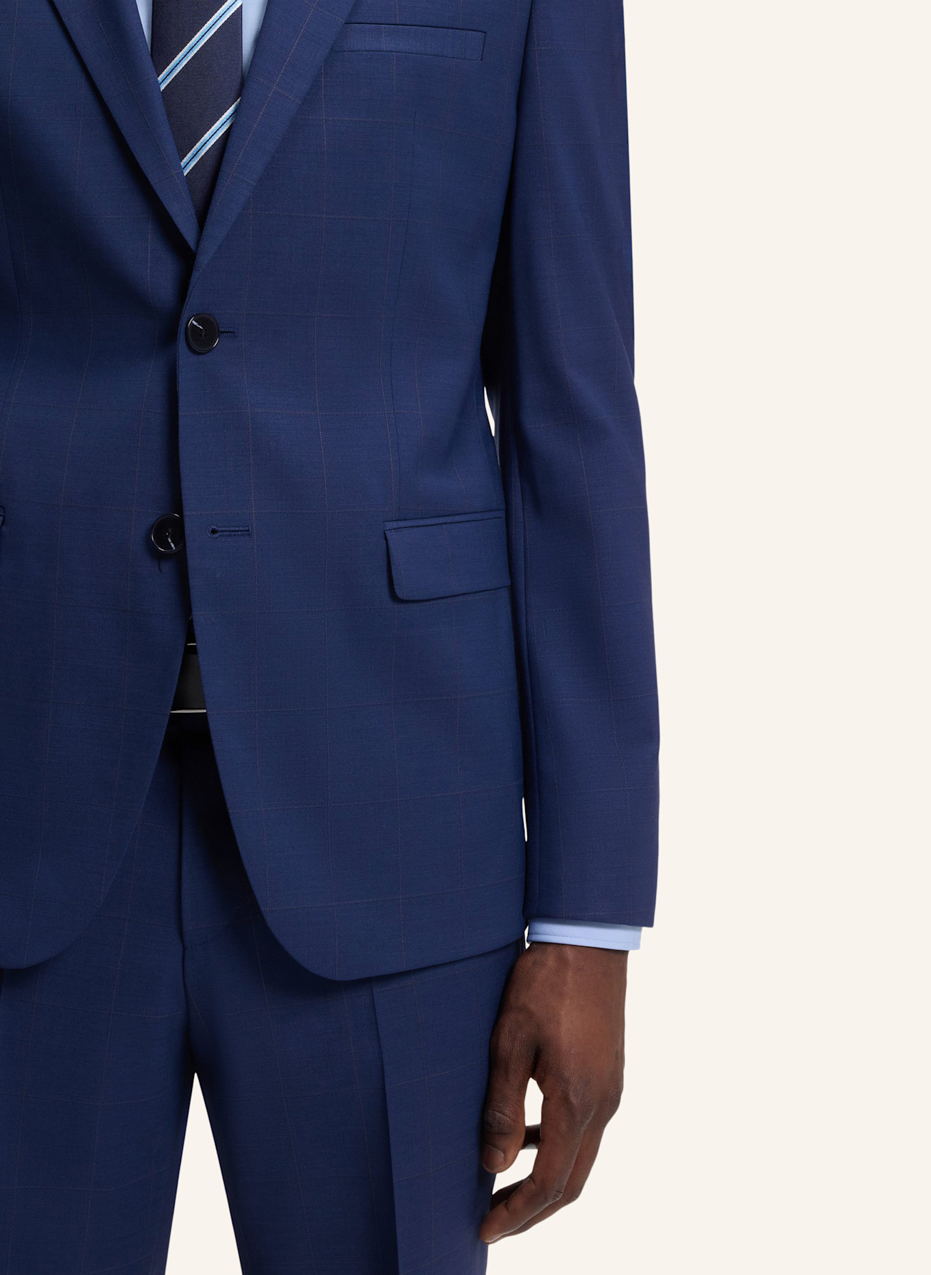 HUGO Business Anzug ARTI-HESTEN253X Extra-Slim Fit: BLAU