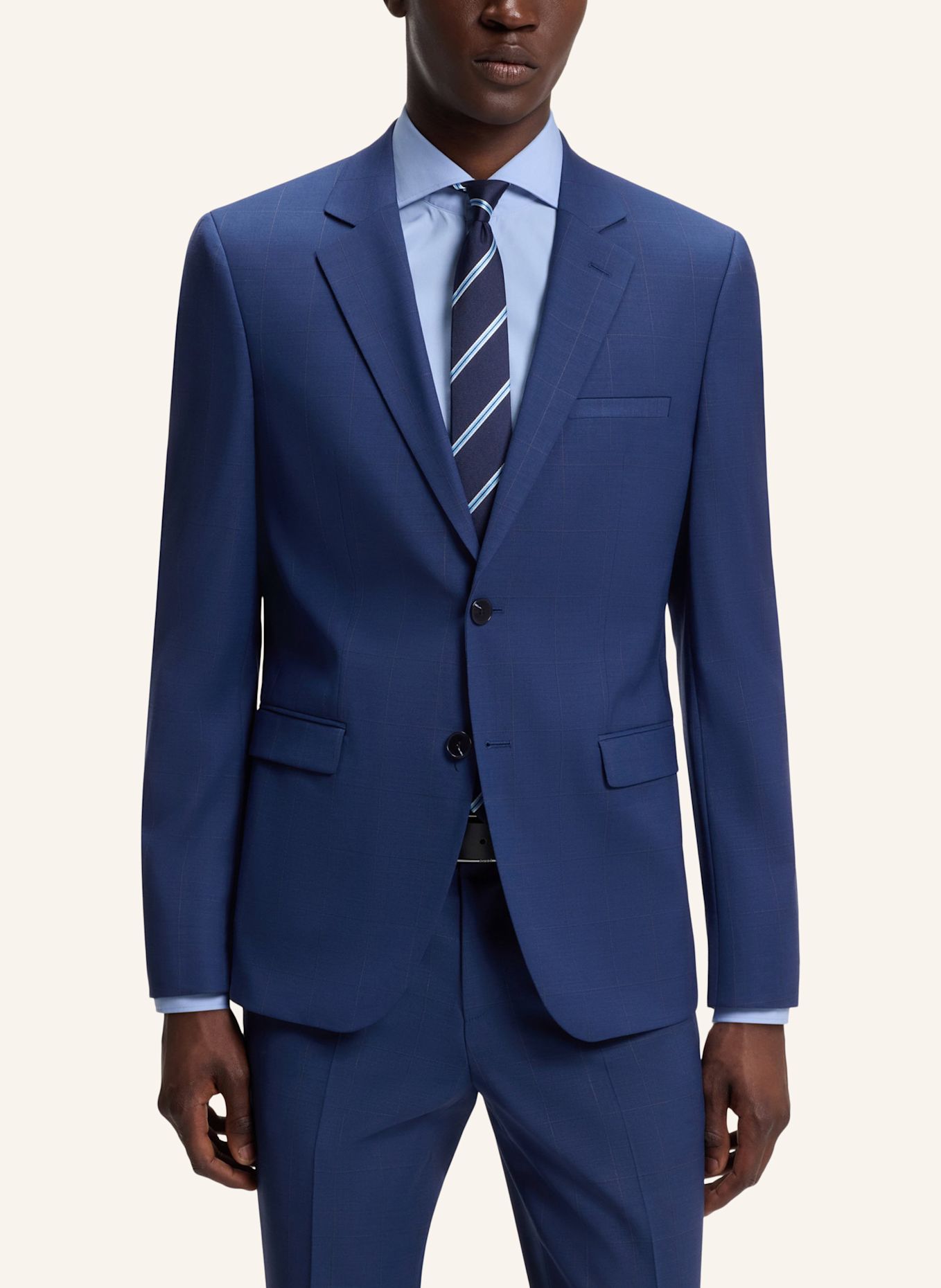 HUGO Anzug ARTI-HESTEN253X Extra-Slim Fit: BLAU