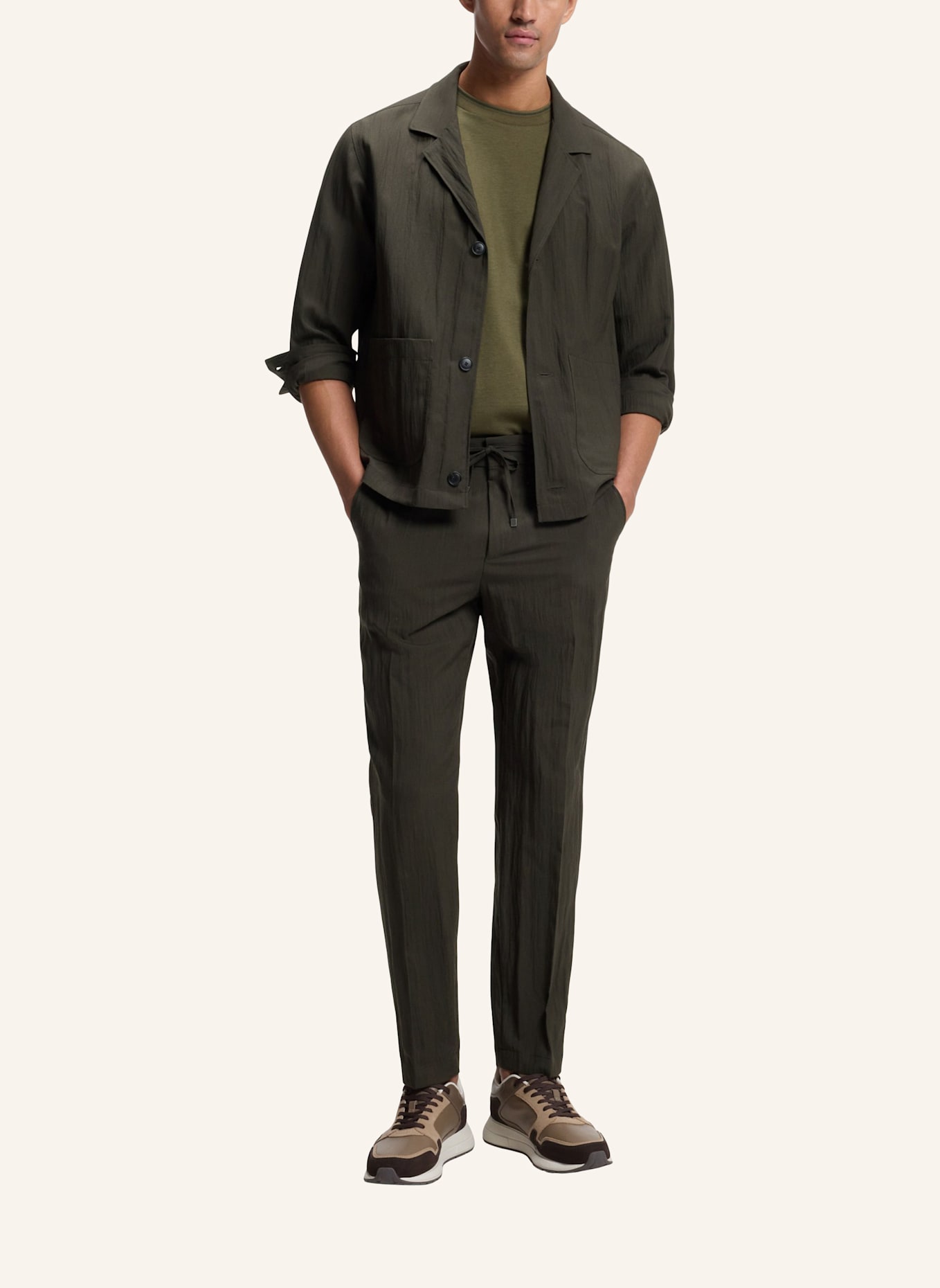 BOSS Business Anzug P-CARPER-OS-2PCS-263 Slim Fit: GRÜN
