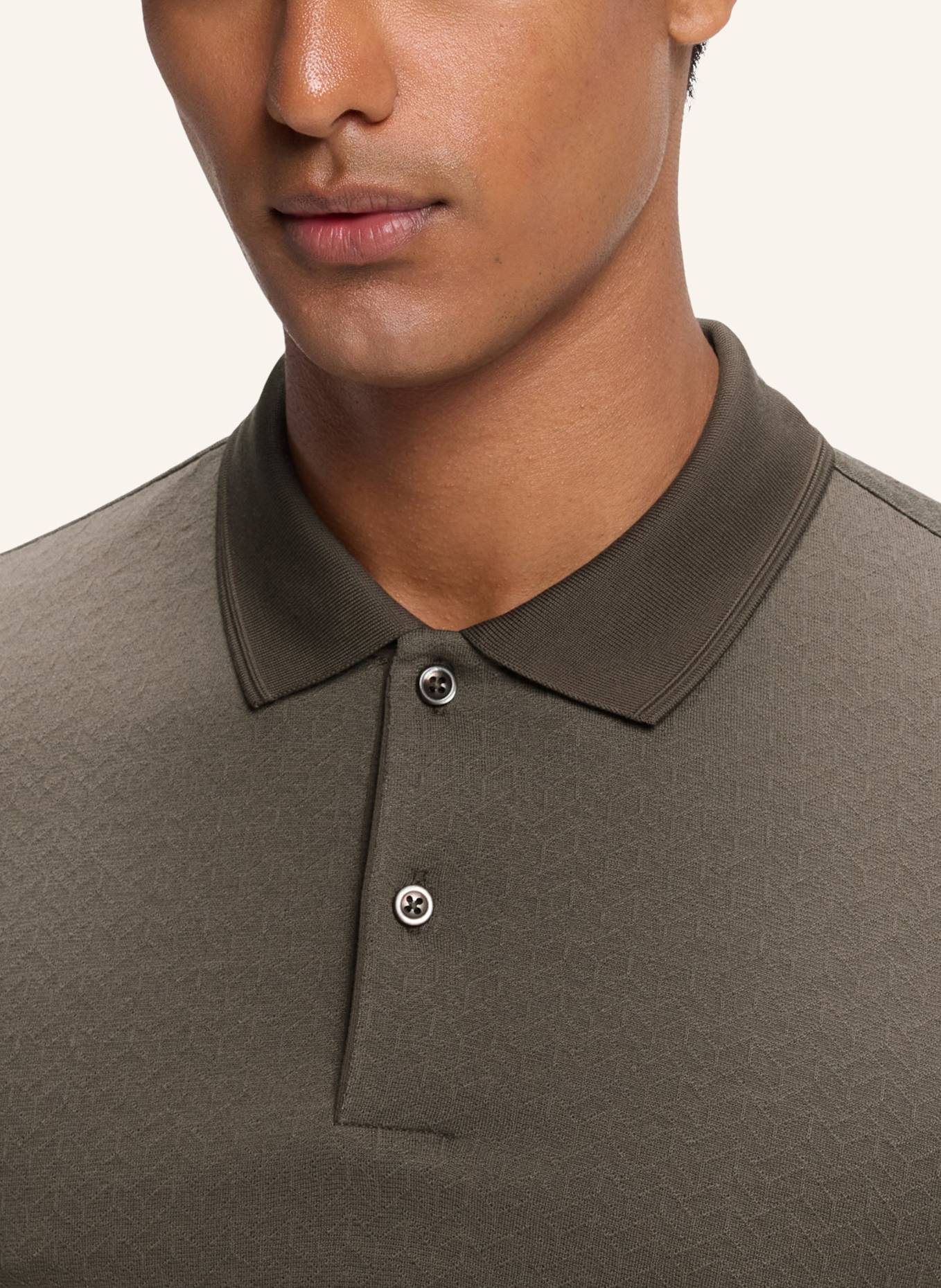 BOSS Poloshirt L-PERRY 141 Regular Fit: BRAUN