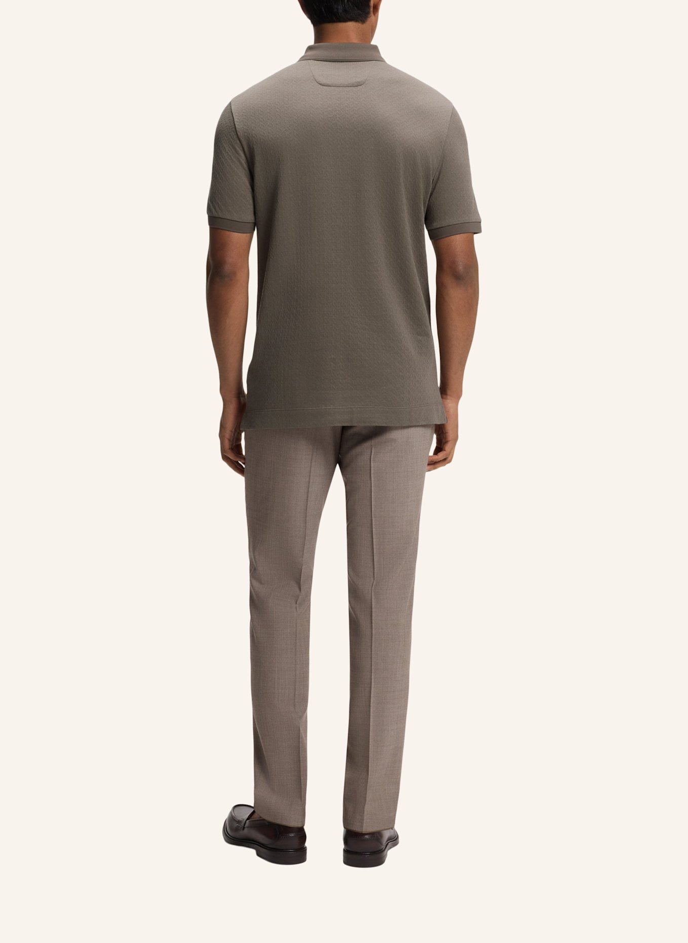 BOSS Poloshirt L-PERRY 141 Regular Fit: BRAUN