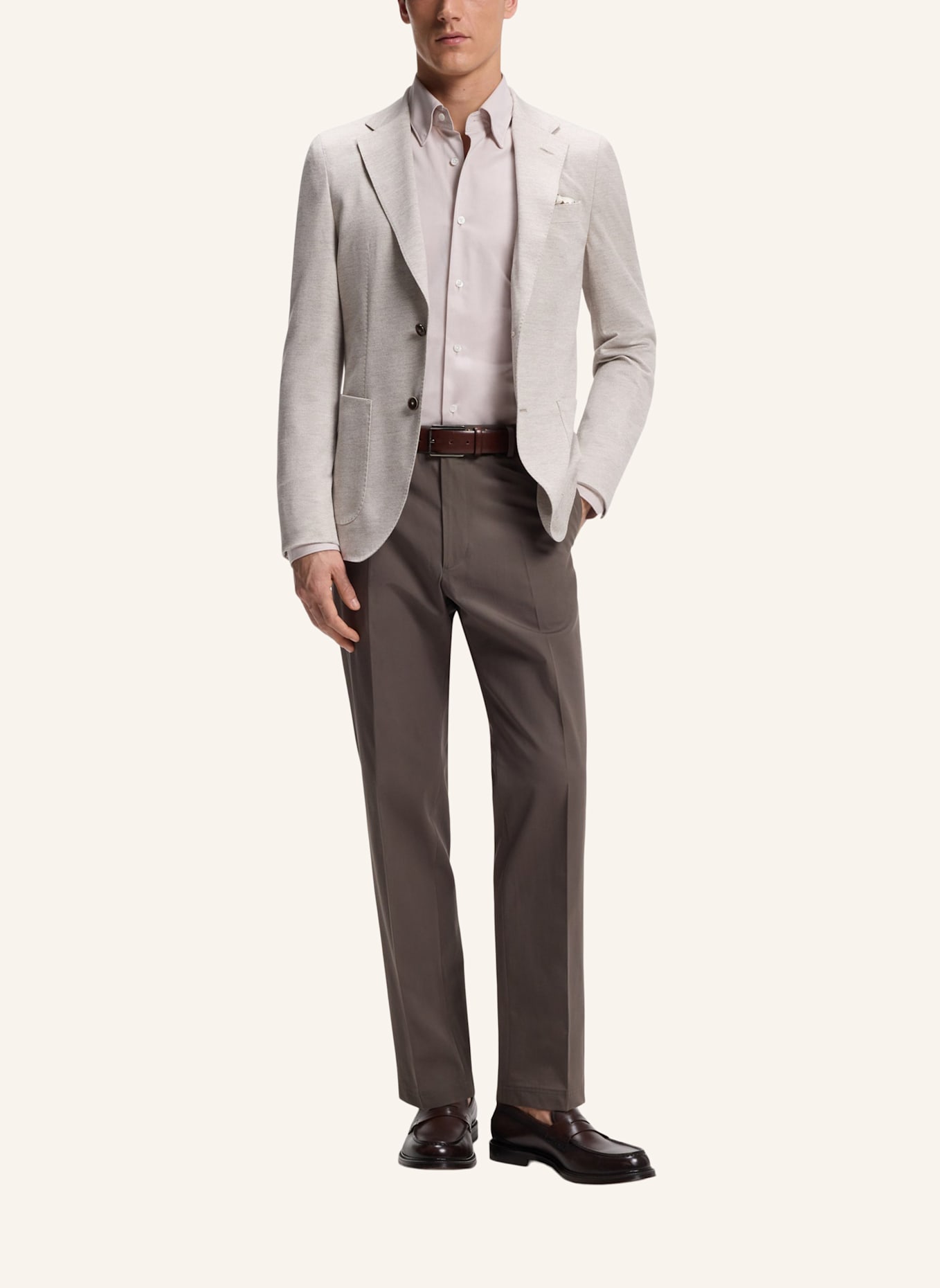 BOSS Business Hemd L-JOSH-HBD-C1-263 Regular Fit: BRAUN