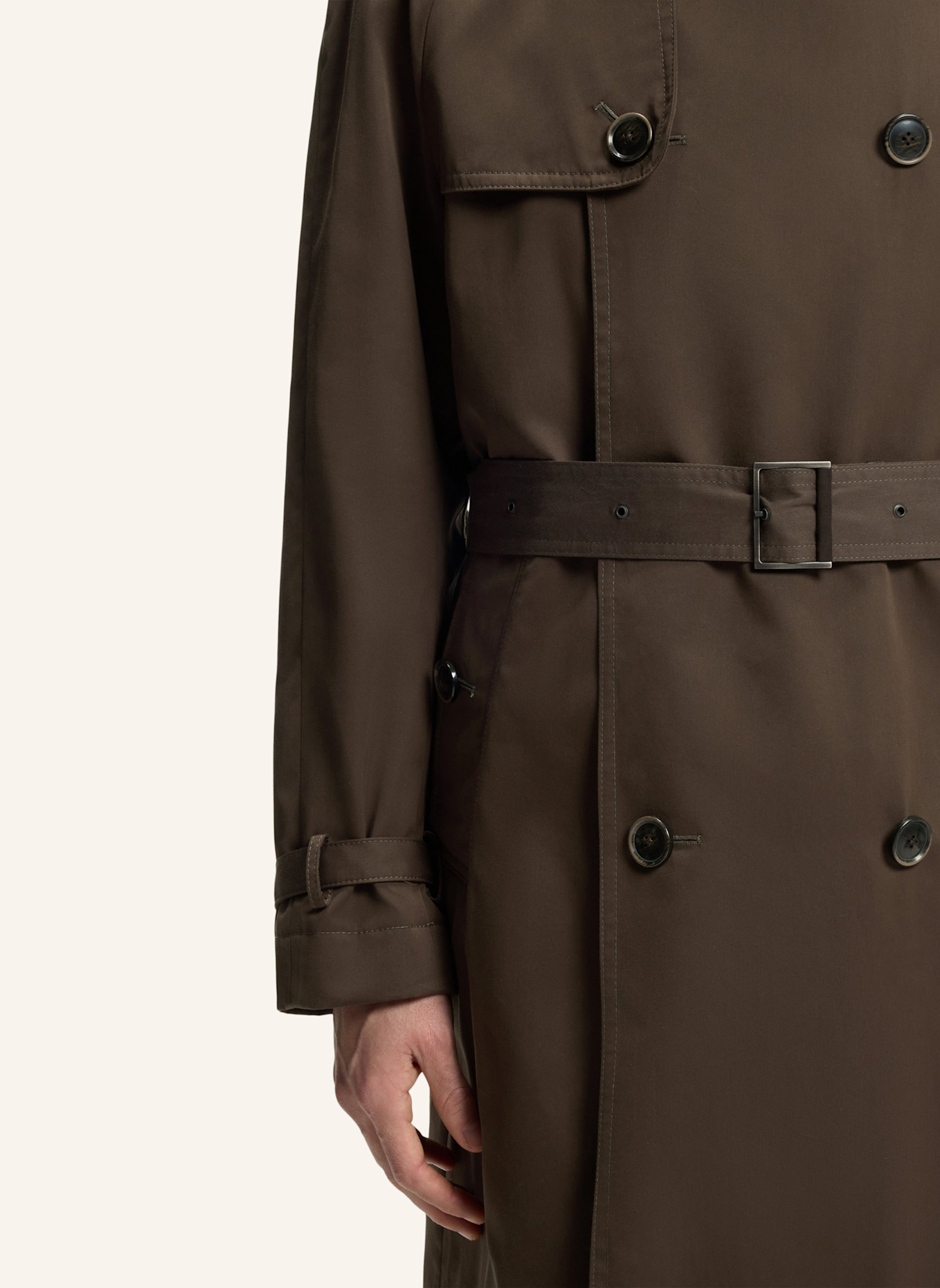 BOSS Trenchcoat L-COOK-TRENCH-263 Regular Fit: BRAUN