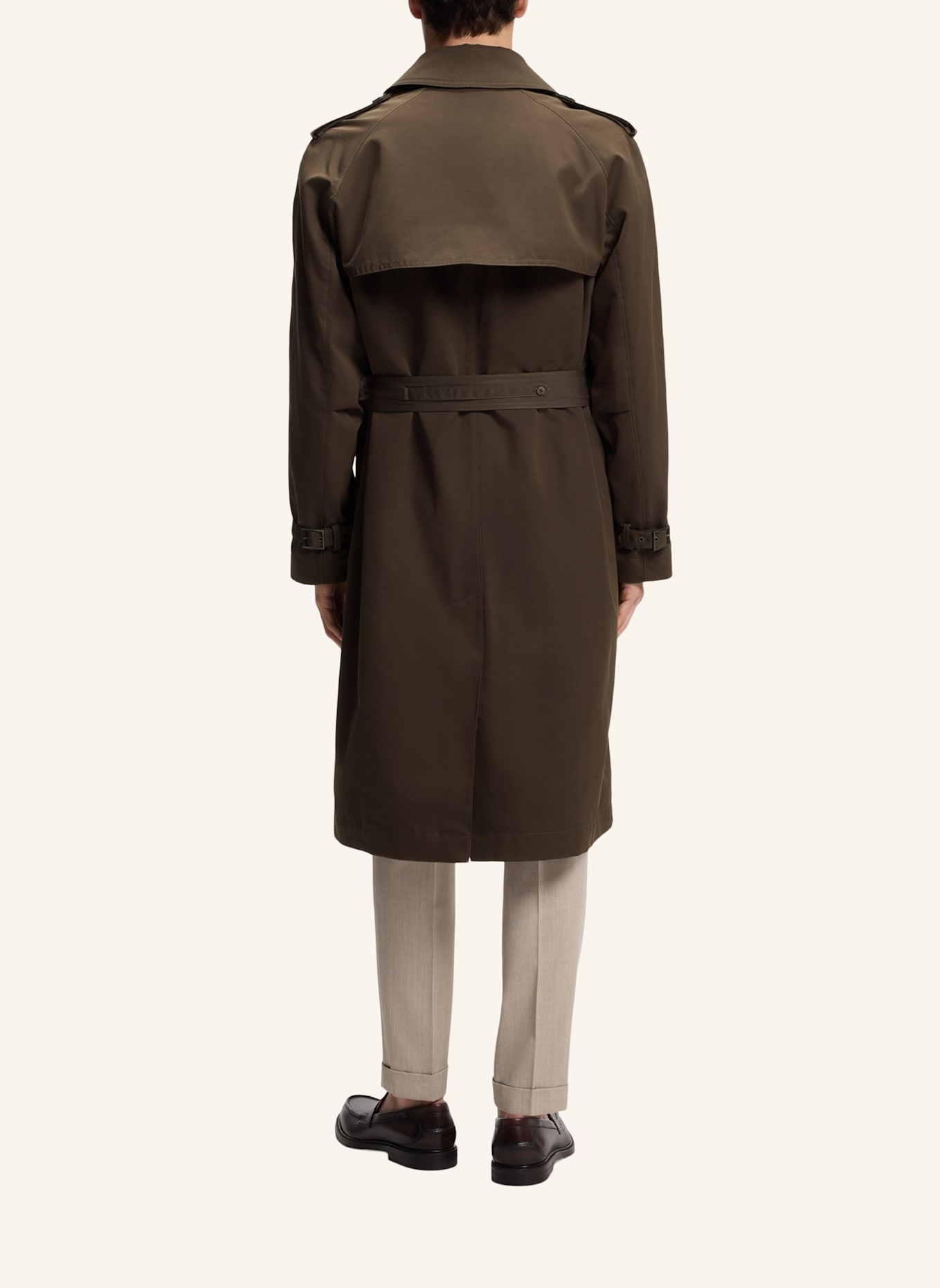BOSS Trenchcoat L-COOK-TRENCH-263 Regular Fit: BRAUN