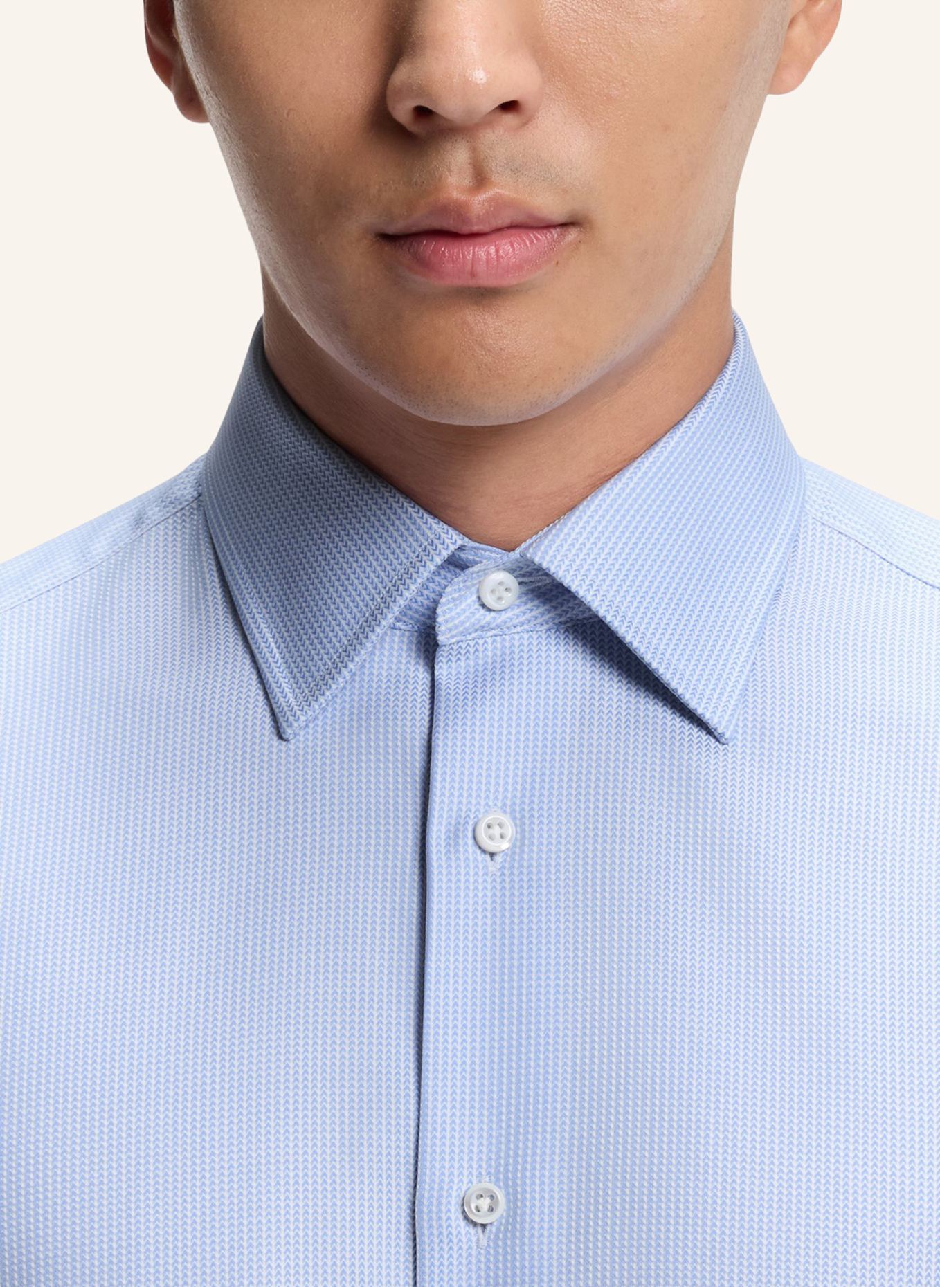 BOSS Business Hemd L-JOSH-KENT-C1-243 Regular Fit: HELLBLAU