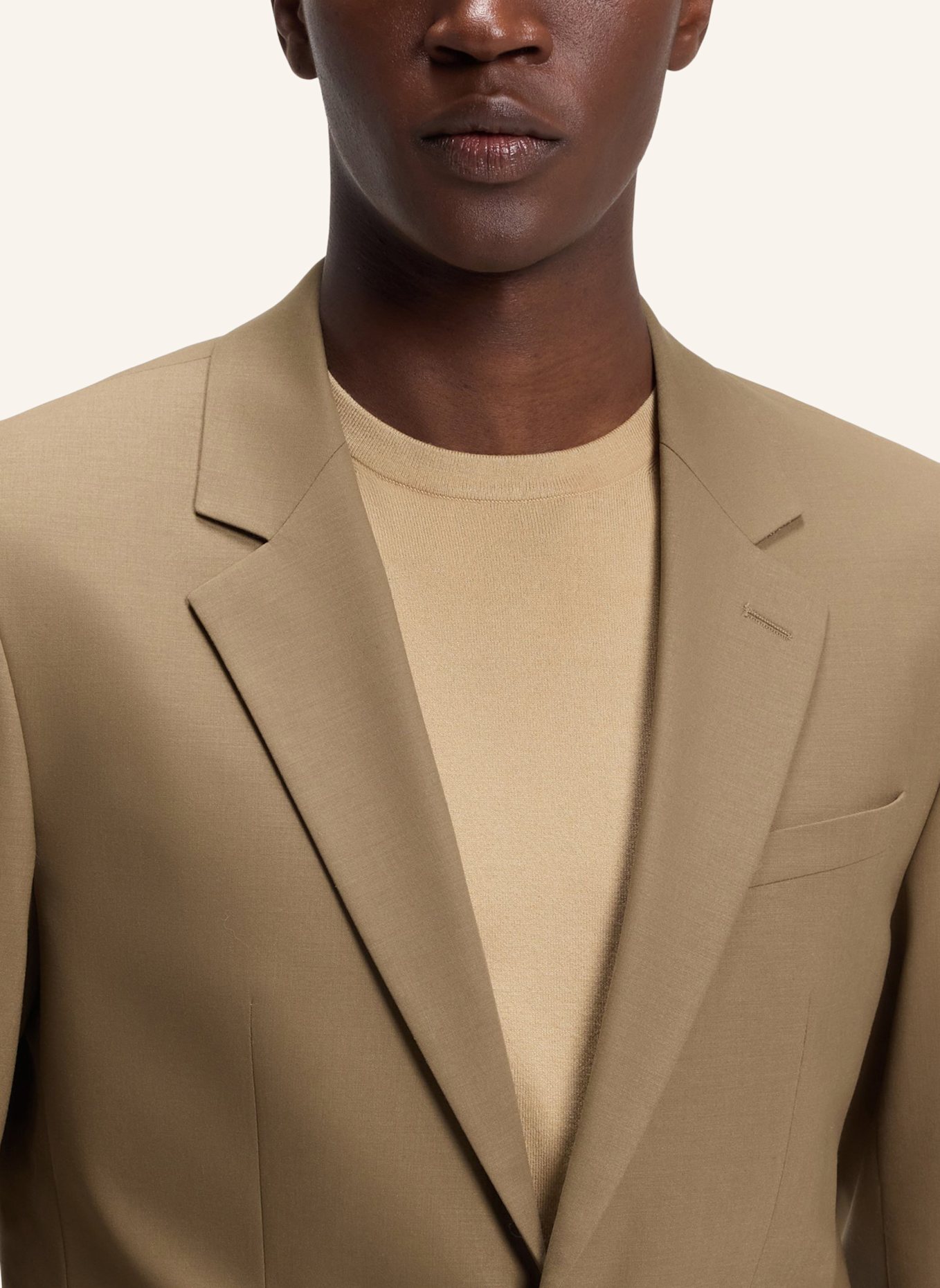 HUGO Business Anzug HENRY-GETLIN253X Slim Fit: BEIGE