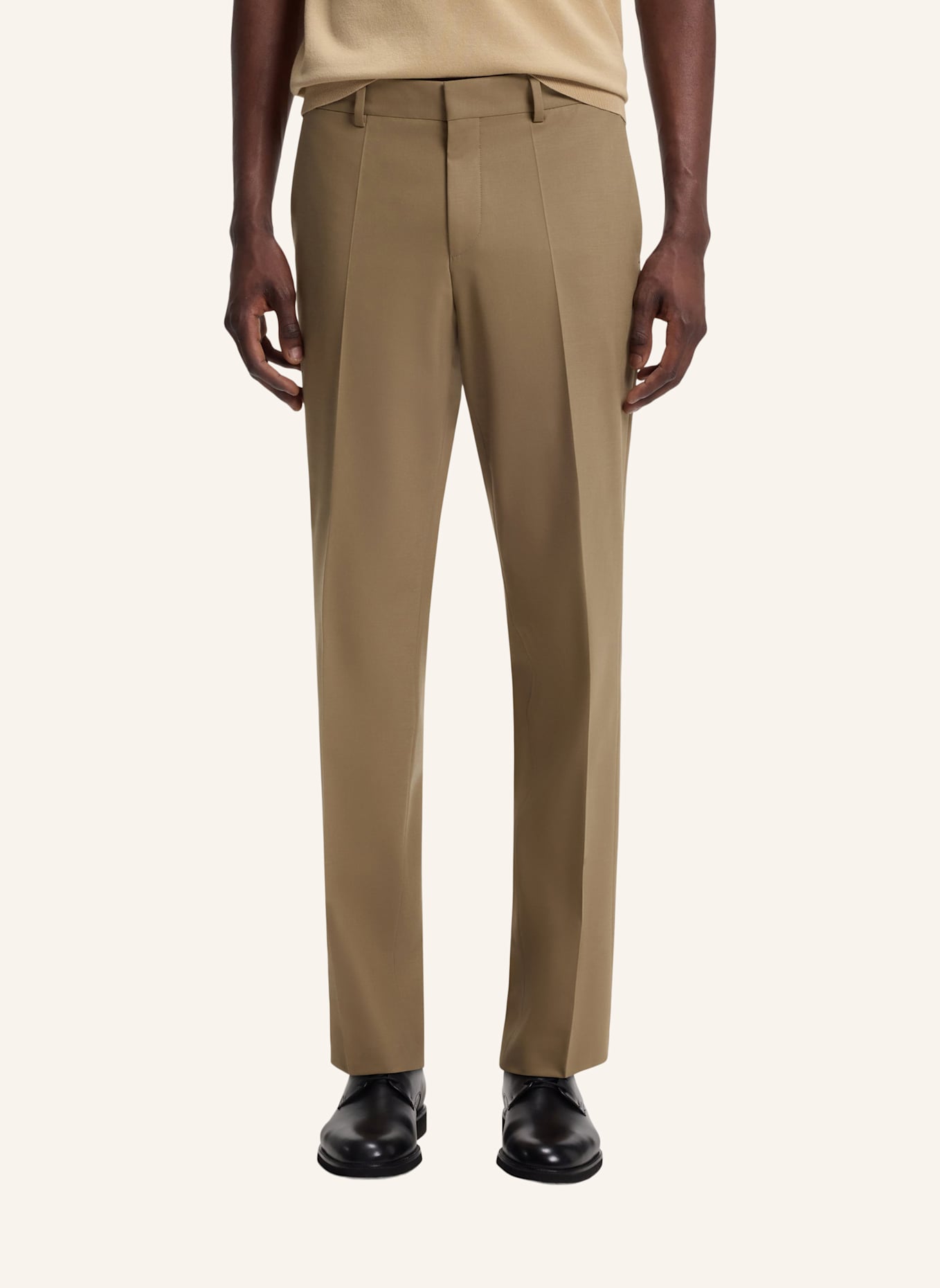 HUGO Business Anzug HENRY-GETLIN253X Slim Fit: BEIGE