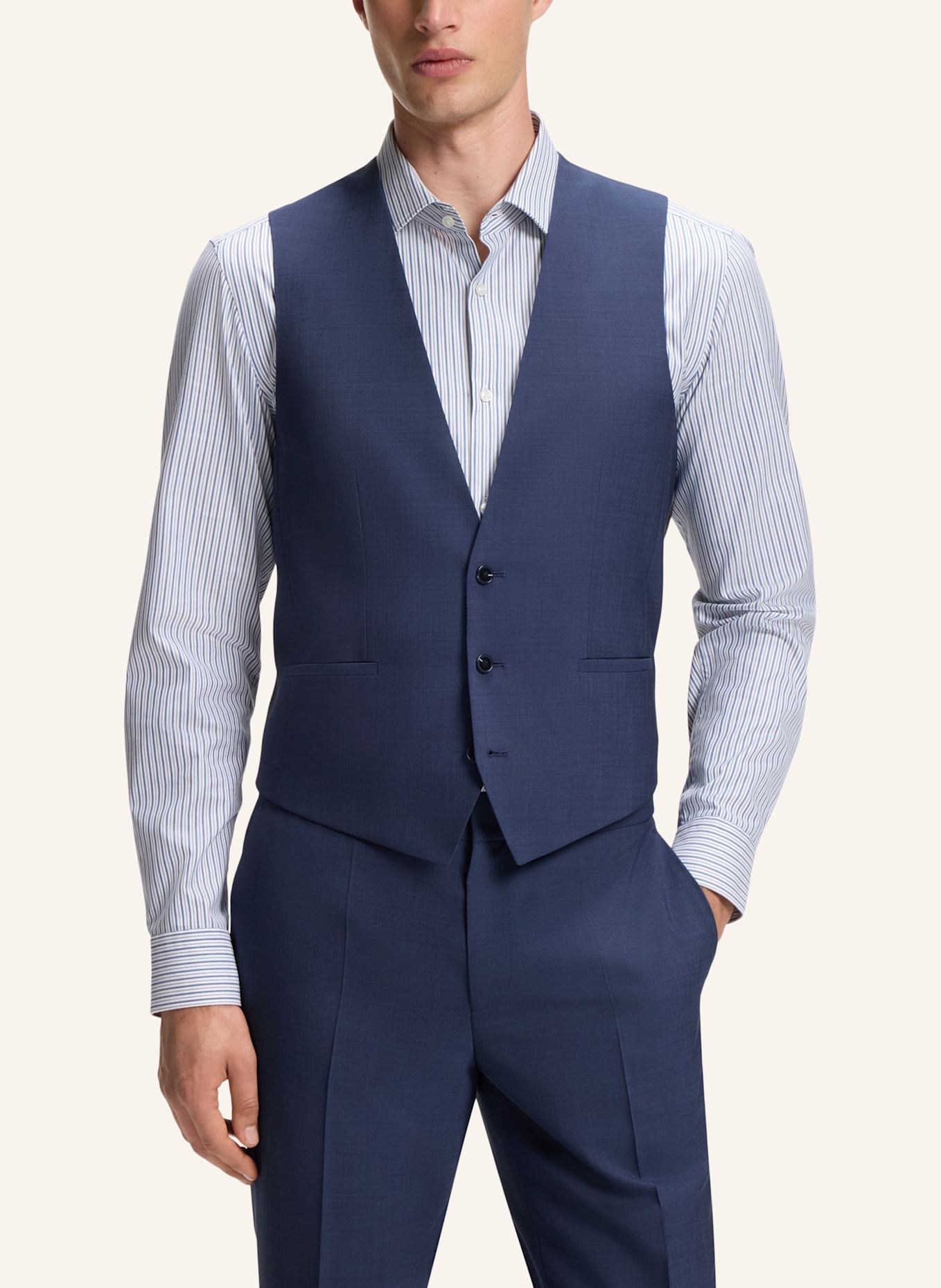 HUGO Business Anzug HENRY/GETLIN242V2X Slim Fit: BLAU