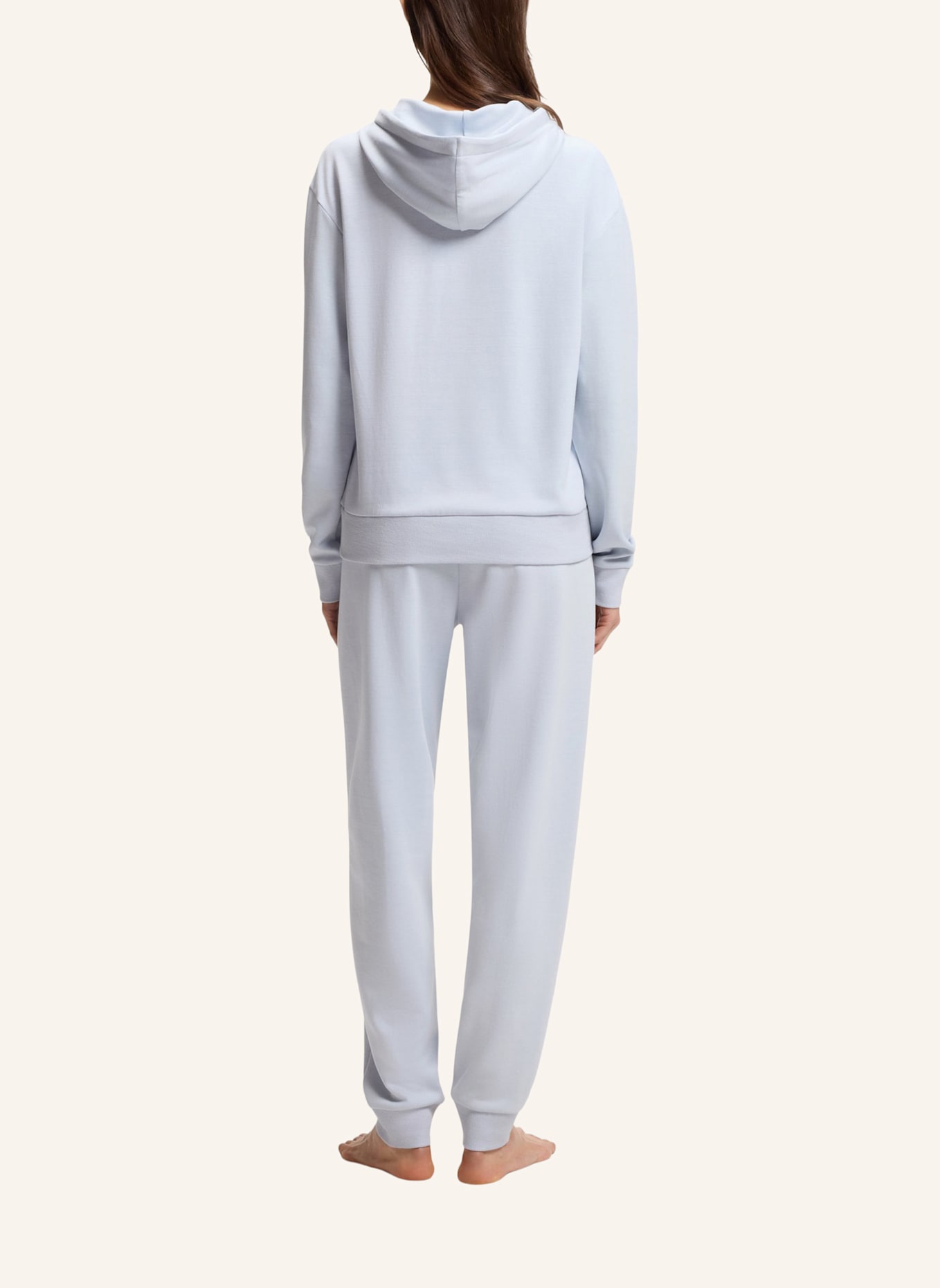 BOSS Lounge-Hoodie STRIPE: LILA