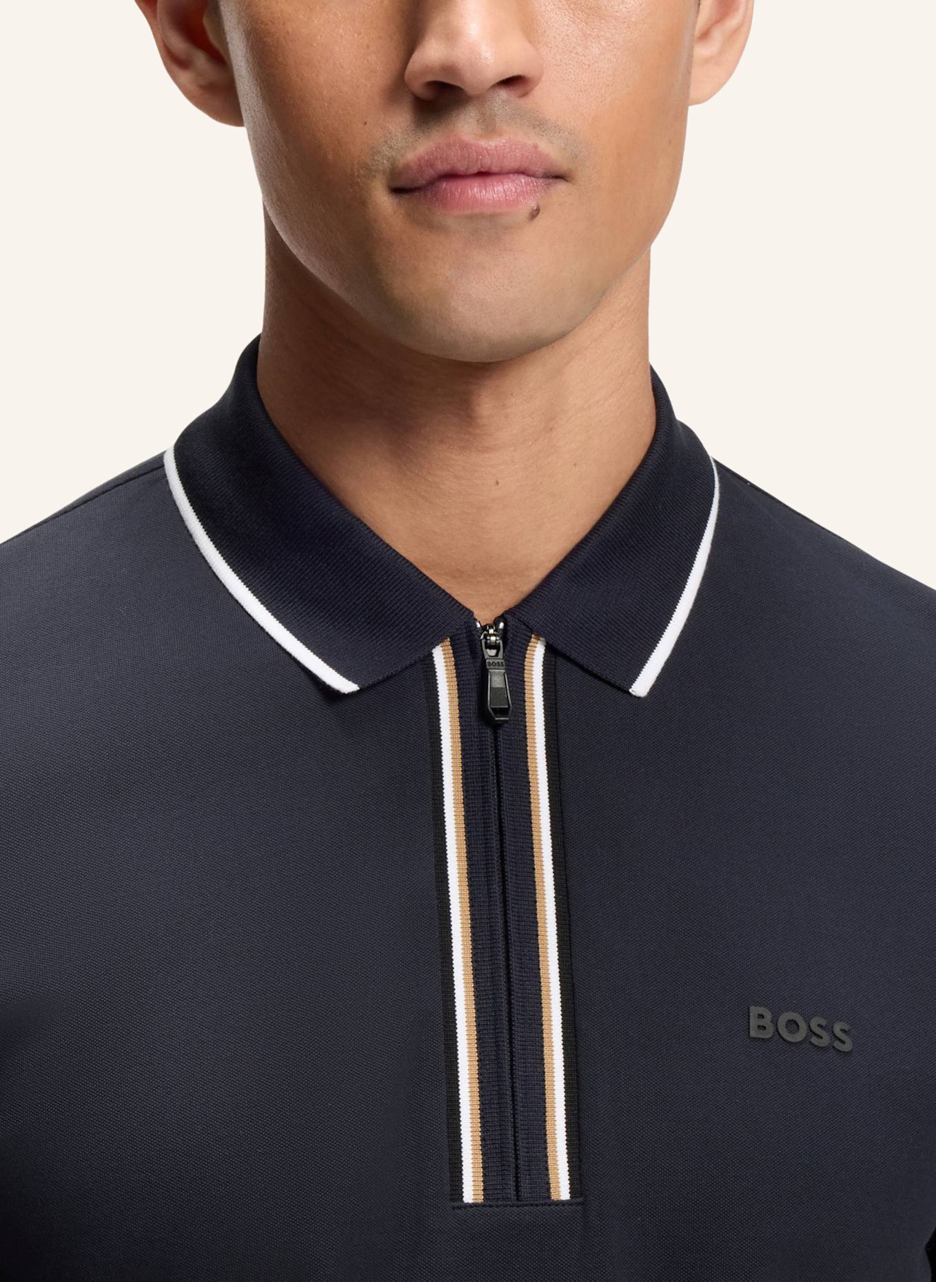 BOSS Poloshirt PHILIX GOC Slim Fit: DUNKELBLAU
