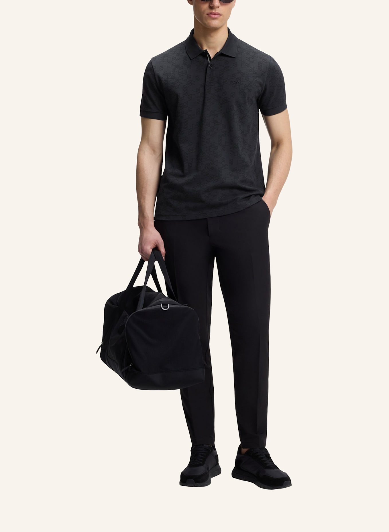 BOSS Poloshirt PL_GOC SWING AO Regular Fit: DUNKELBLAU